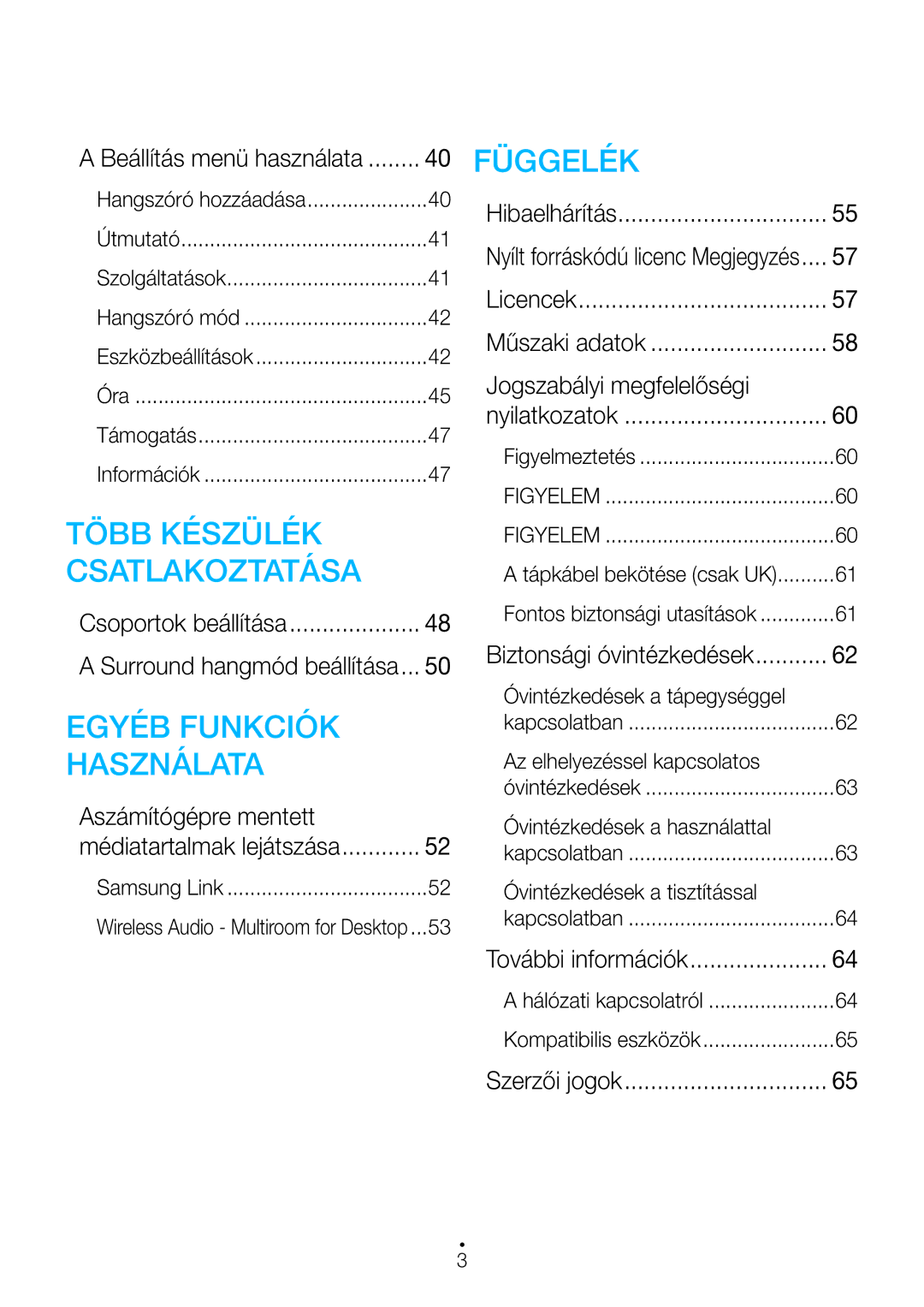 Samsung WAM6500/EN, WAM7500/EN, WAM7501/EN, WAM6501/EN manual Aszámítógépre mentett, Jogszabályi megfelelőségi 