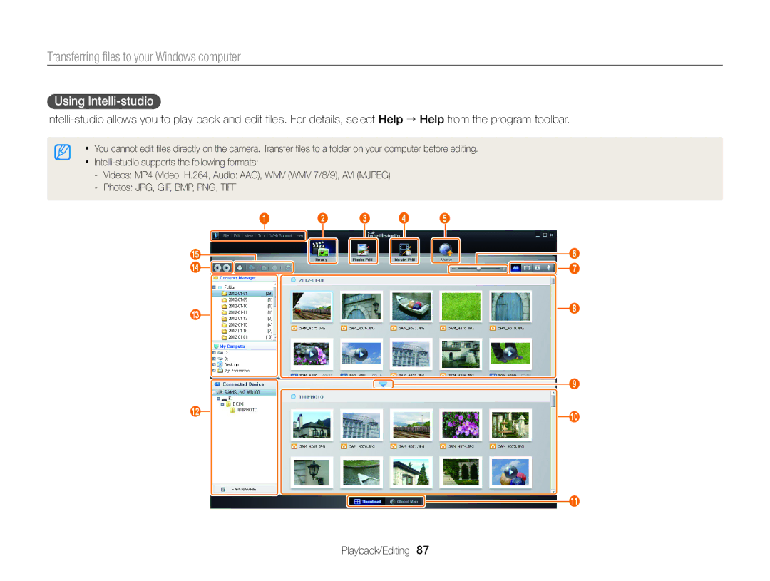 Samsung ECWB100ZBARUS, WB101, ECWB100ZBABUS appendix Using Intelli-studio 