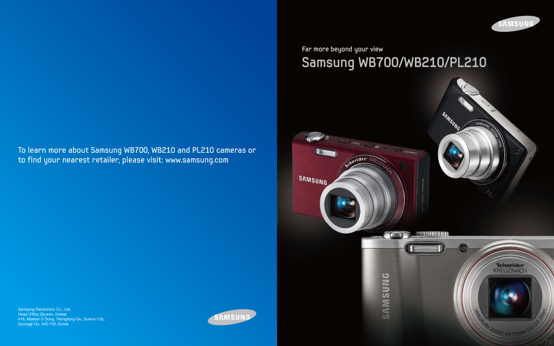 Samsung manual Samsung WB700/WB210/PL210 