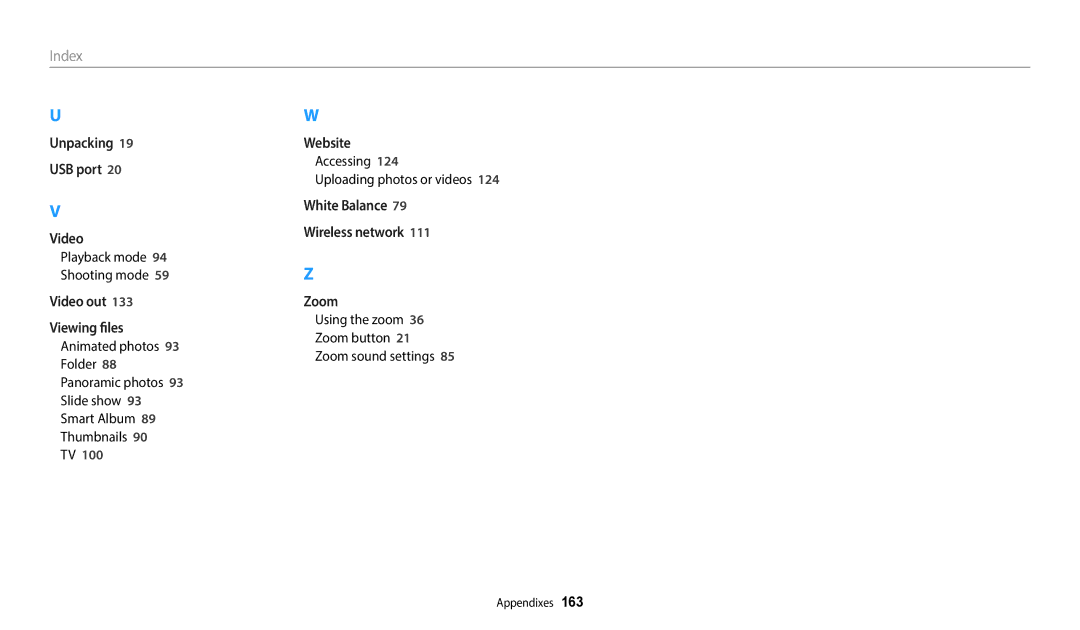 Samsung PRO4852, WB250F, PRO4838 Accessing Uploading photos or videos, Using the zoom Zoom button Zoom sound settings 