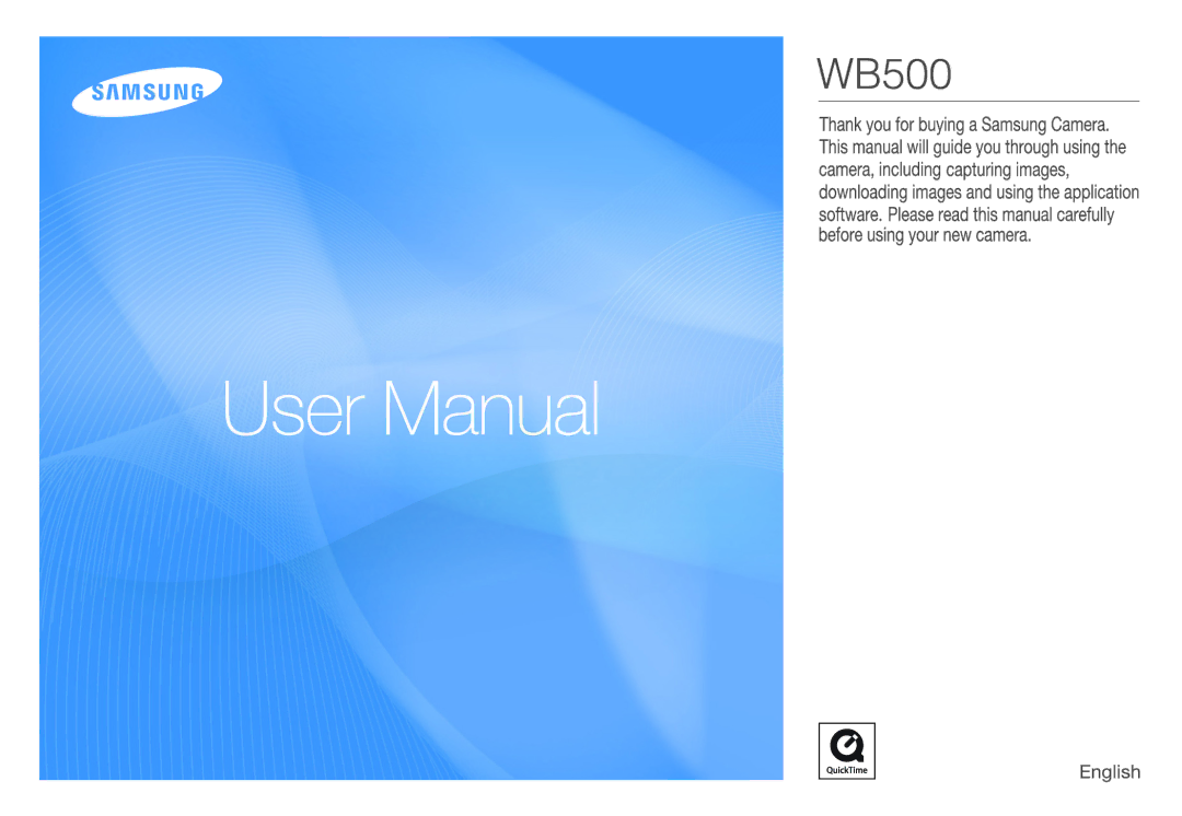 Samsung WB500 manual 