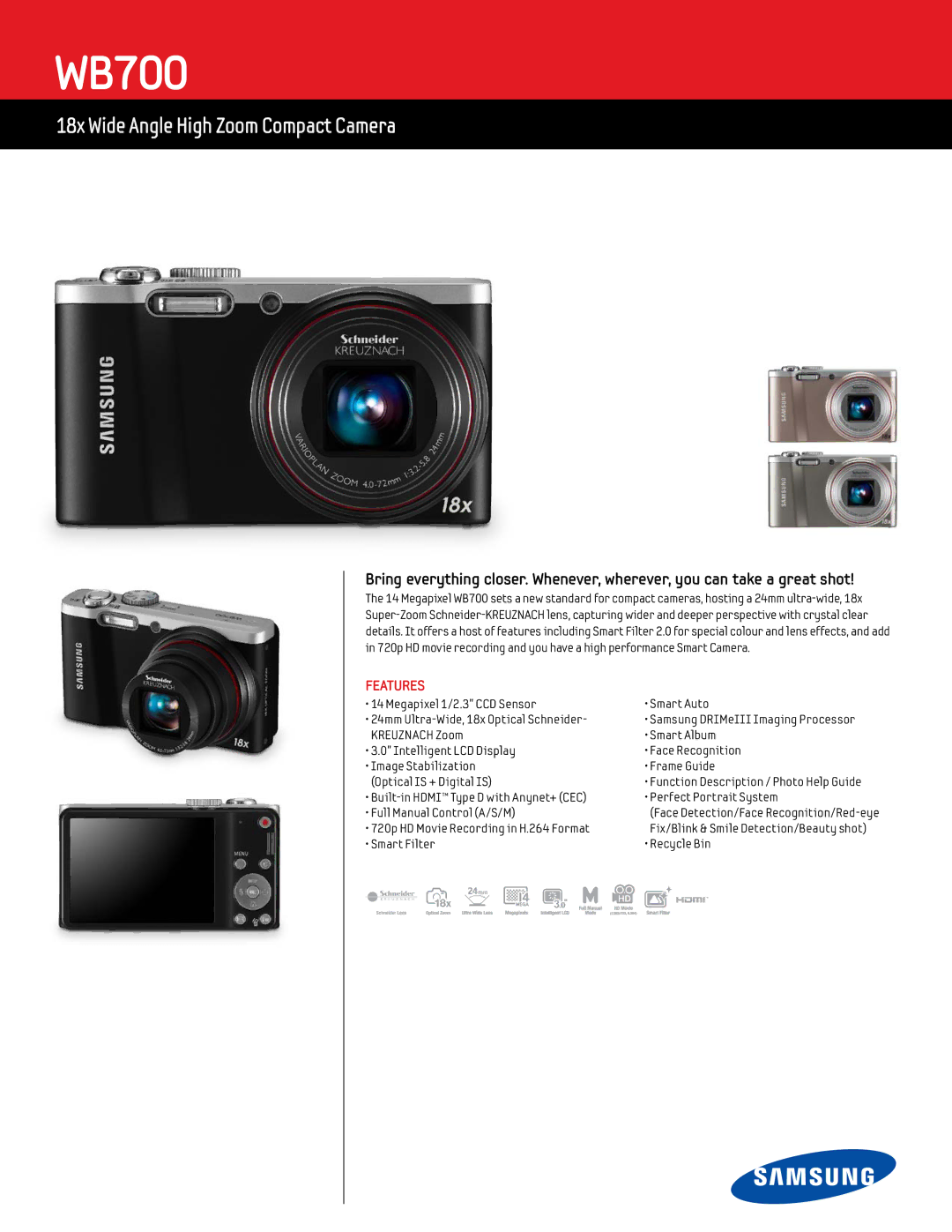 Samsung WB700 manual 