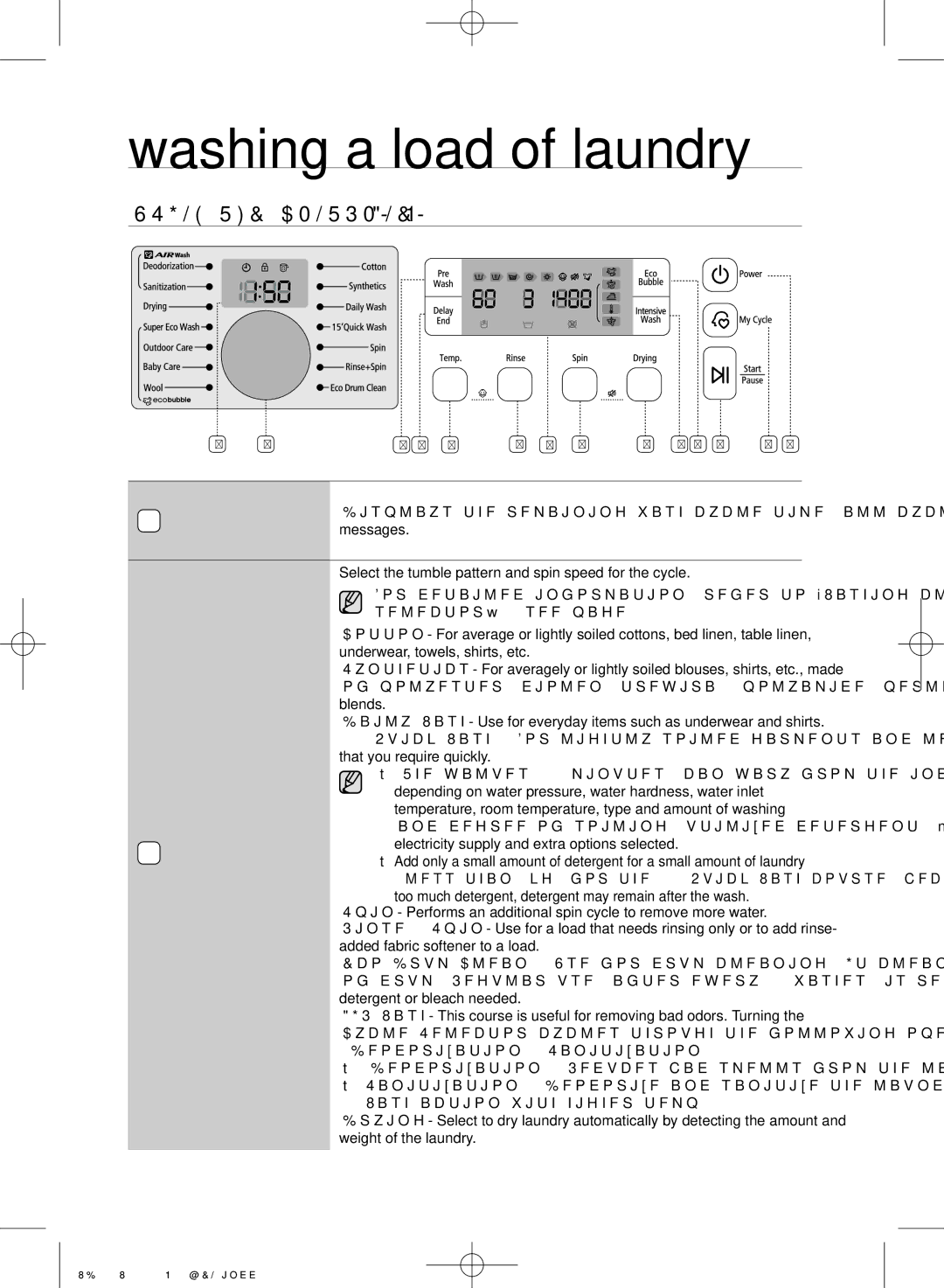 Samsung WD0804W8E1/XSV manual Using the control panel, Cycle Selector 