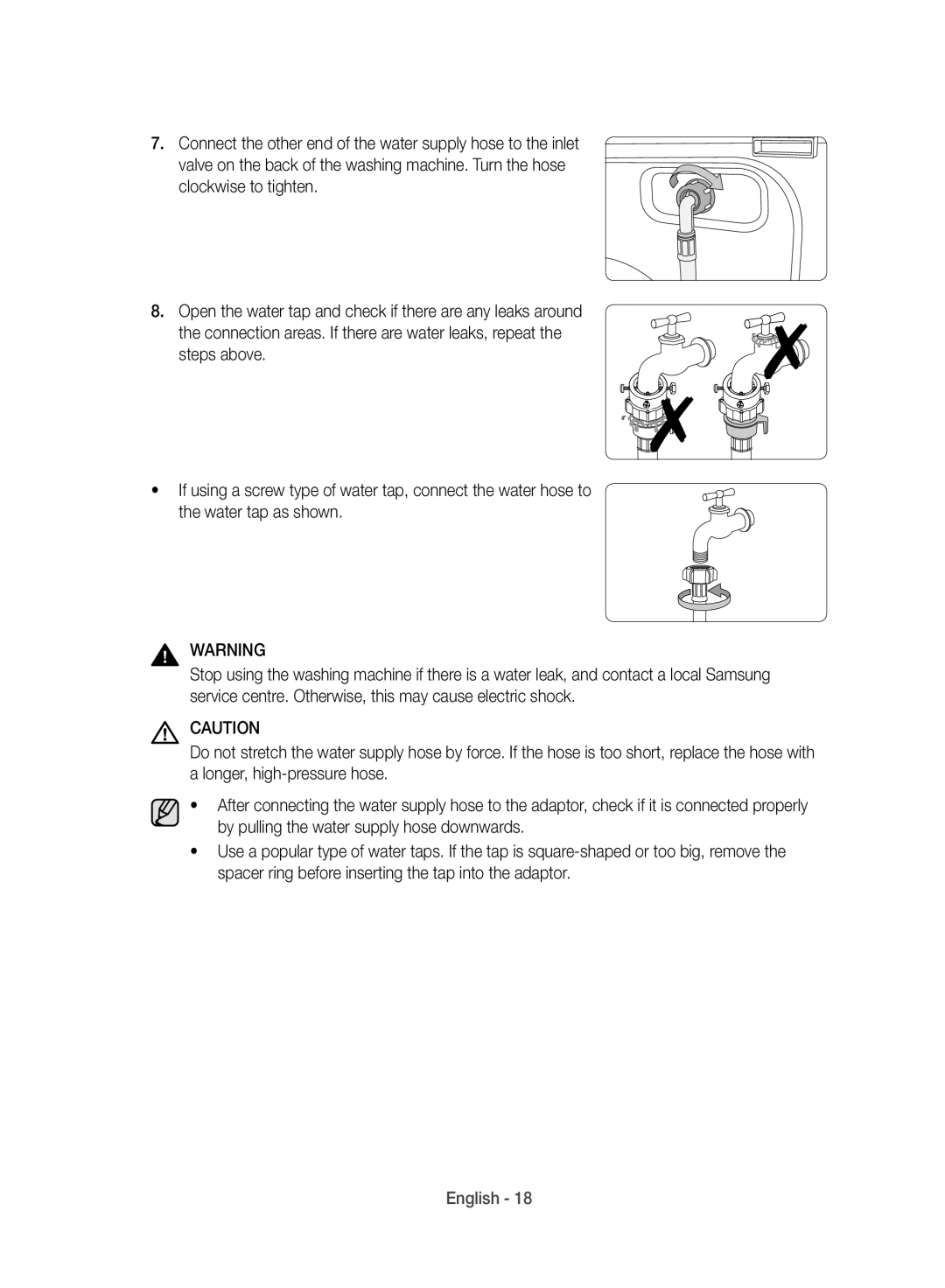 Samsung WD10J8420GW/YL manual English 