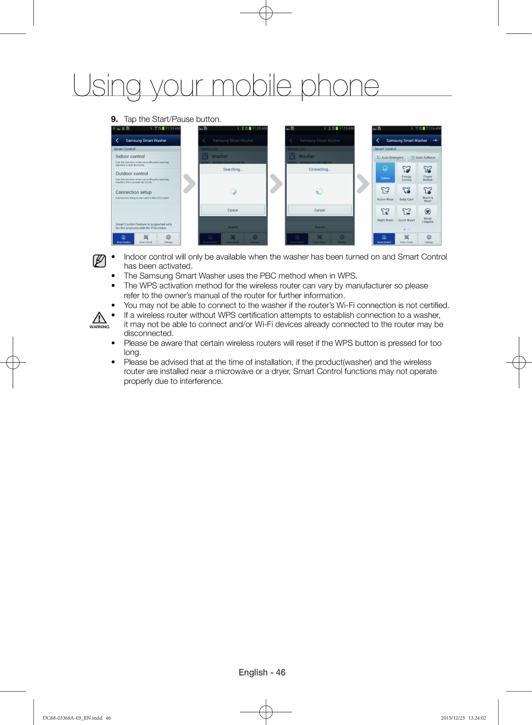 Samsung WD21F8K9ABG/YL manual Disconnected 