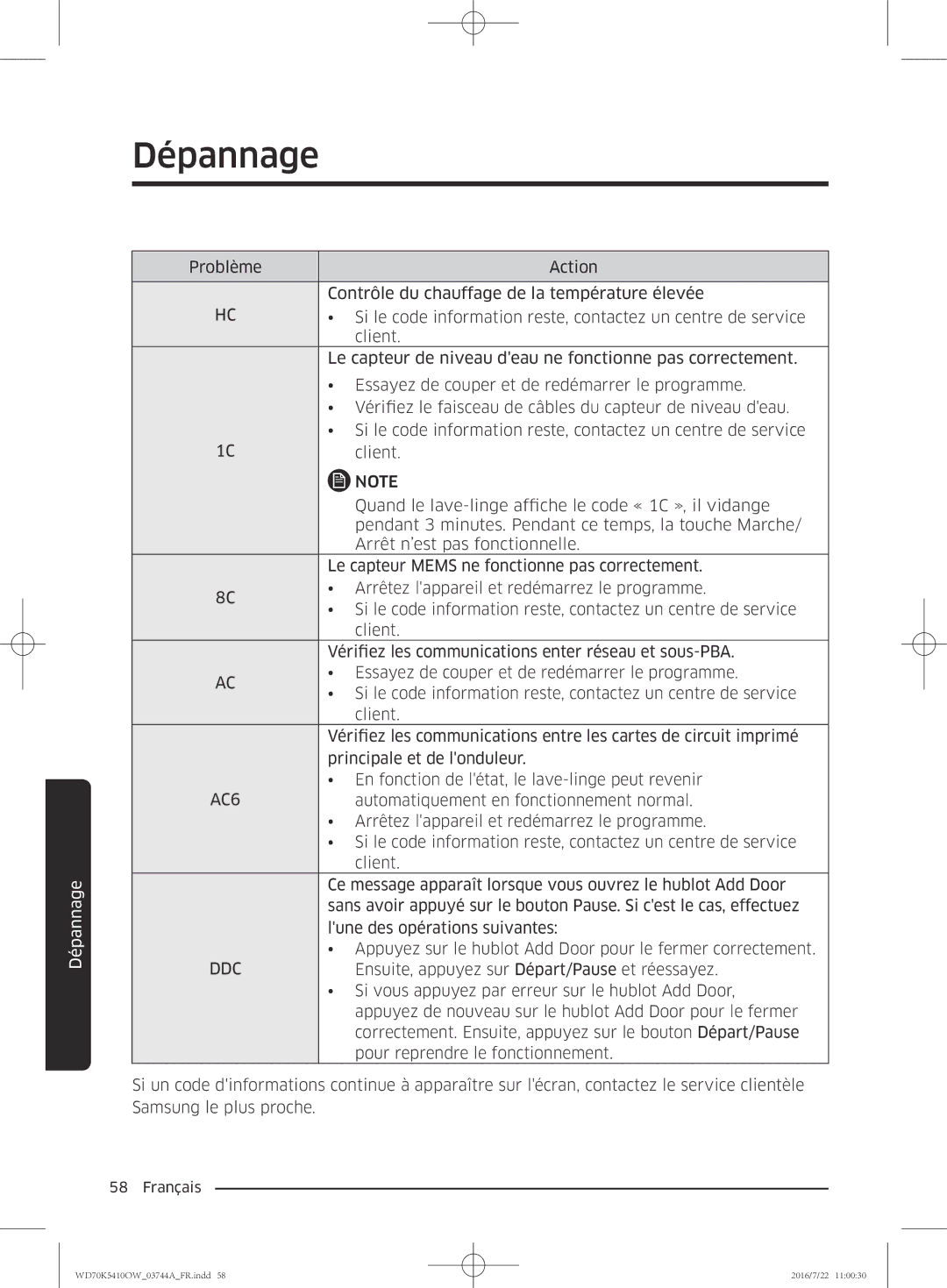 Samsung WD90K5410OW/EF, WD80K5410OW/EF, WD70K5410OW/EF, WD80K5410OX/EF manual AC6 