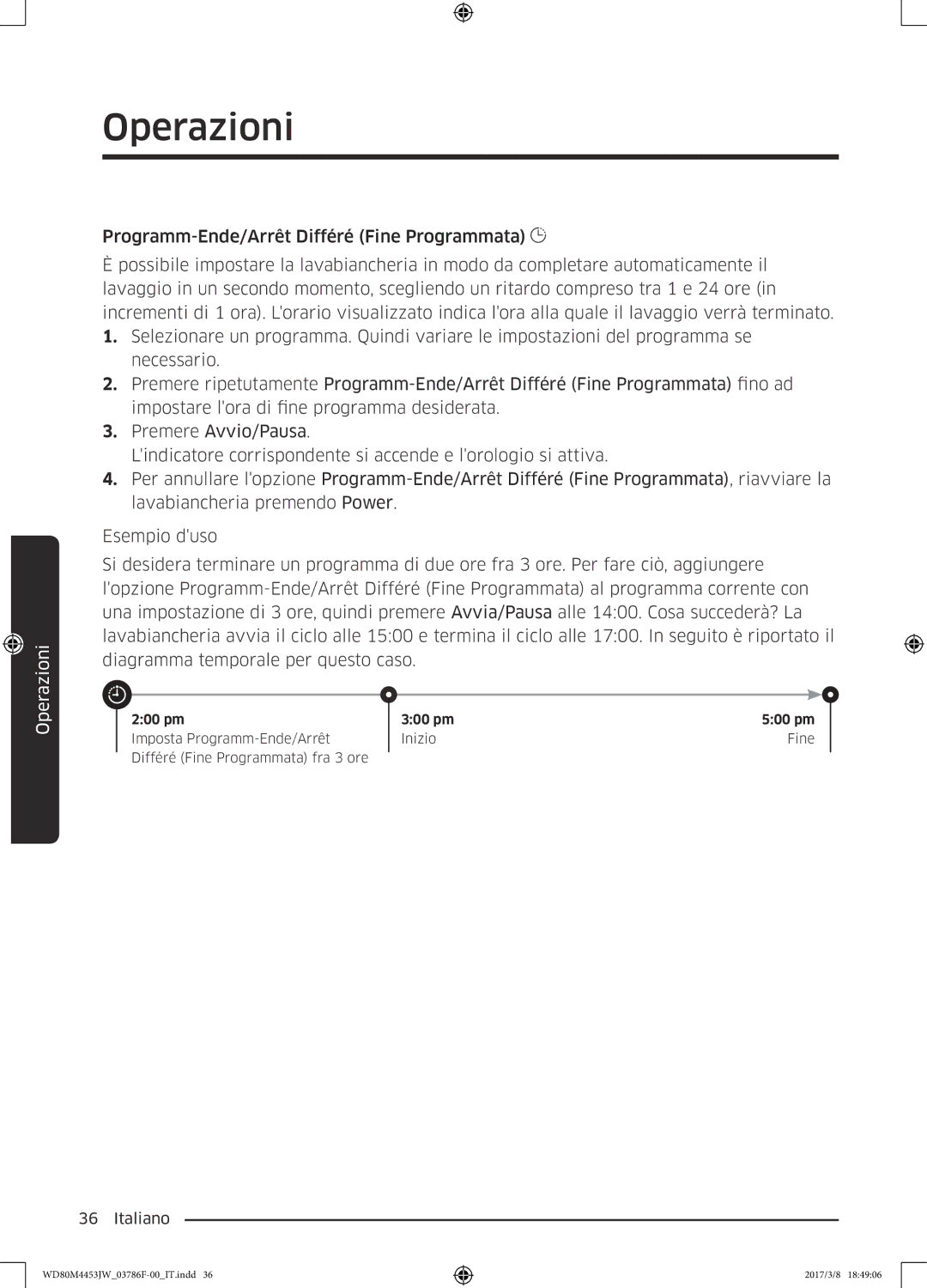 Samsung WD80M4453JW/WS, WD80M4453JW/EF manual 200 pm 300 pm 500 pm 