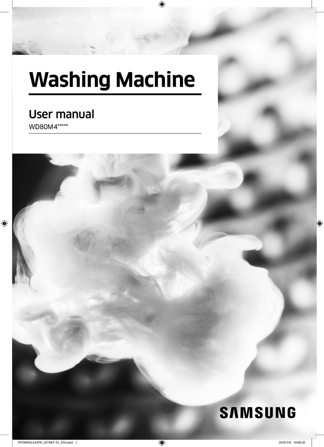 Samsung WD80M4A43JW/ZE, WD80M4A43JW/LE manual Washing Machine 