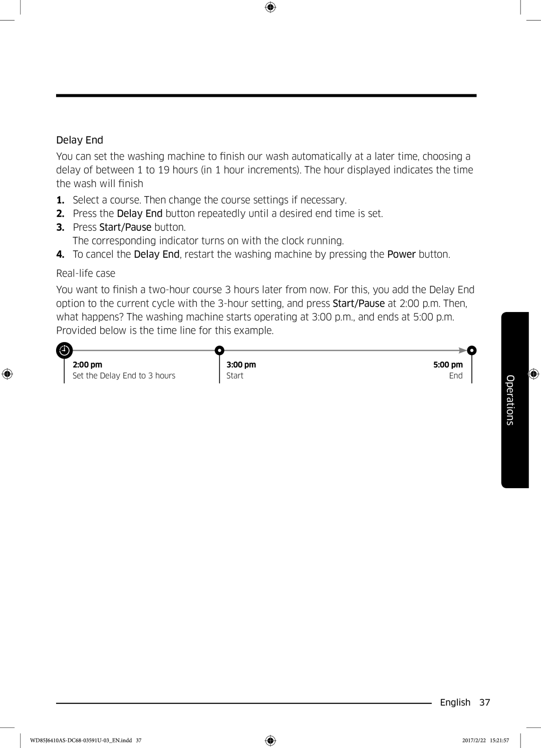 Samsung WD75J6410AW/YL, WD85J6410AS/YL manual 200 pm 300 pm 