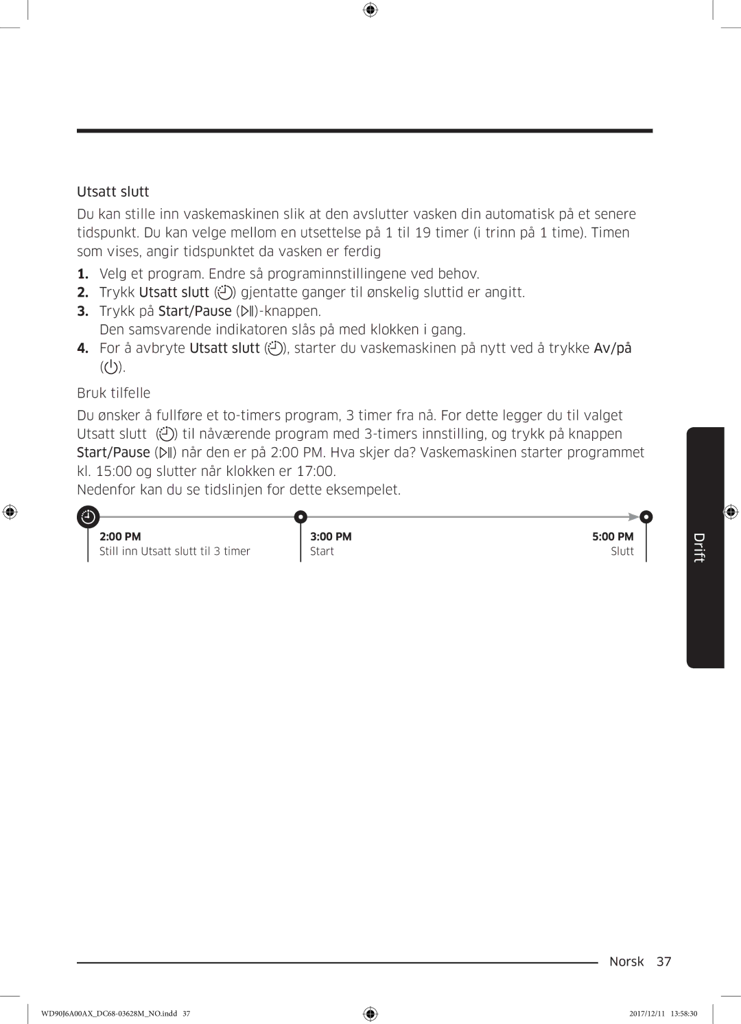 Samsung WD90J6A00AW/EE, WD90J6A00AX/EE, WD80J6A00AW/EE manual Drift 