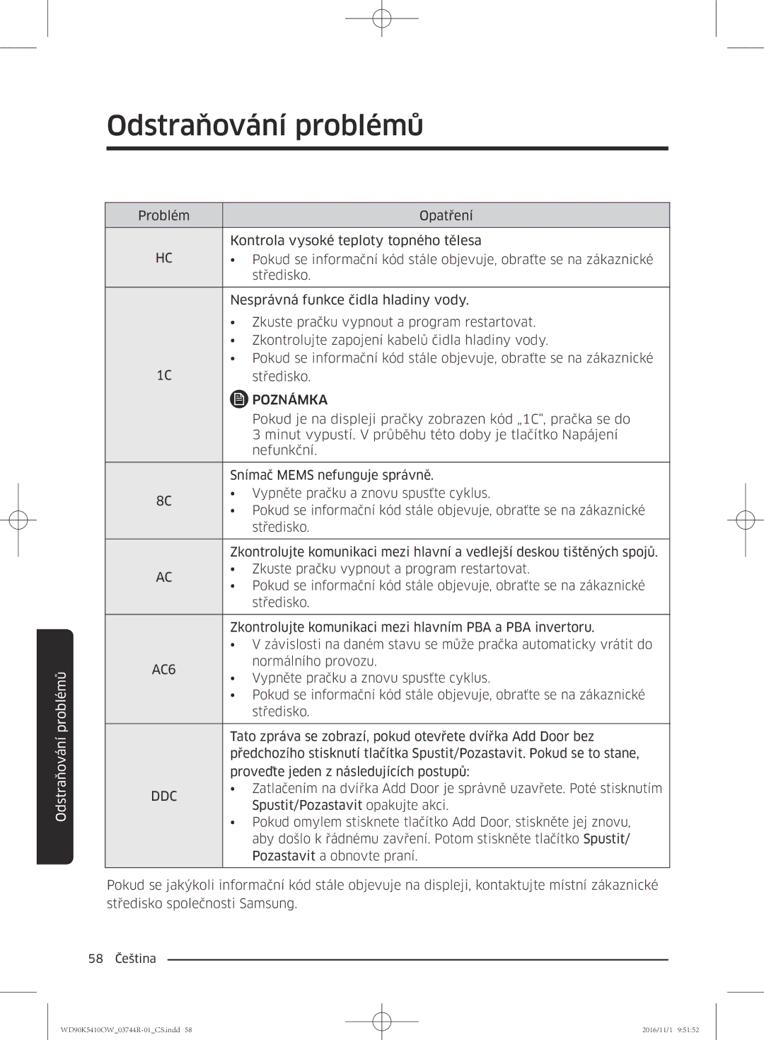 Samsung WD90K5410OW/ZE manual AC6, Ddc 