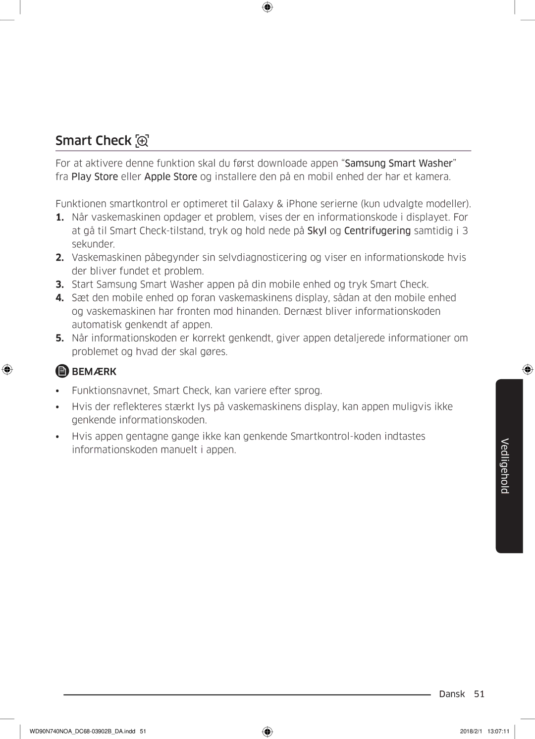 Samsung WD90N740NOA/EE manual Informationskoden manuelt i appen 