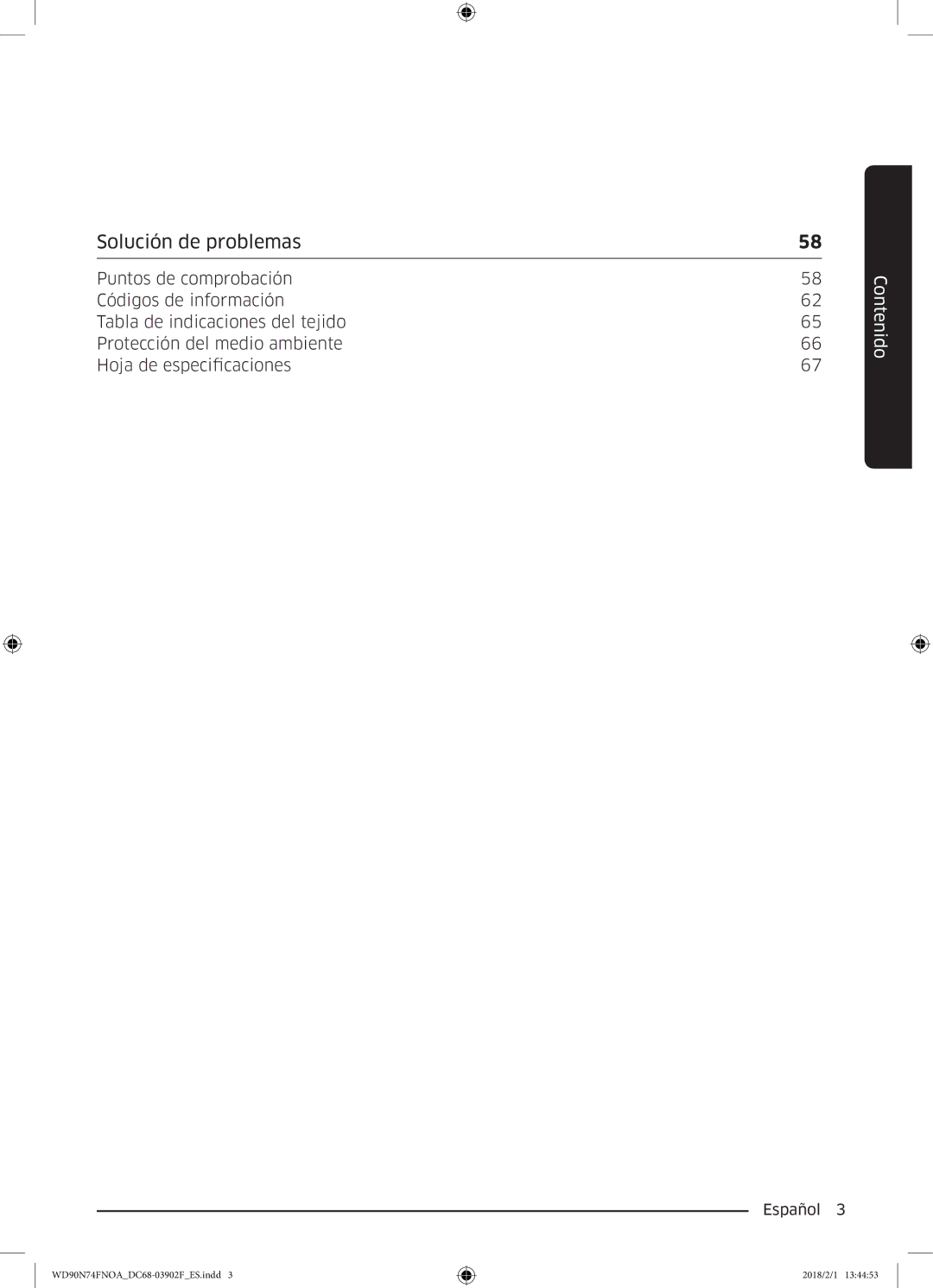 Samsung WD90N74FNOA/EC manual Solución de problemas 