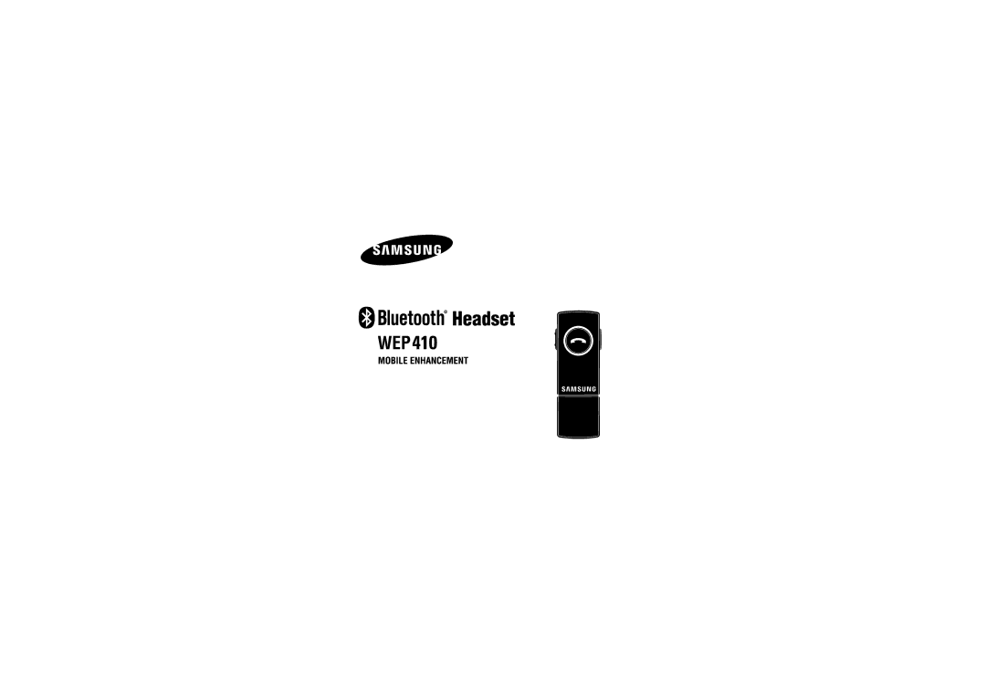 Samsung WEP 410 manual 