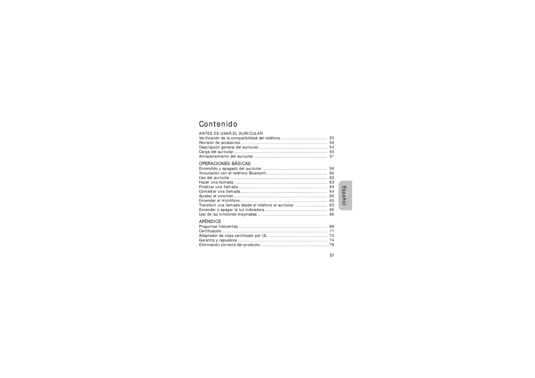 Samsung WEP420 manual Contenido 