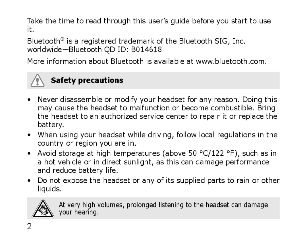 Samsung WEP750 manual Safety precautions 