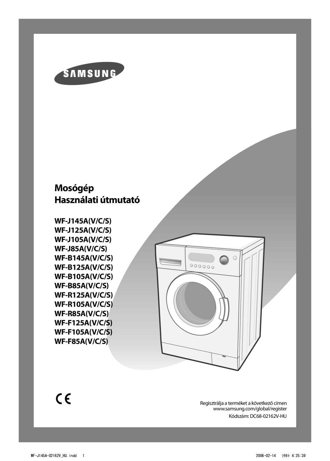 Samsung WF-B105AV/XEH manual Mosógép Használati útmutató 