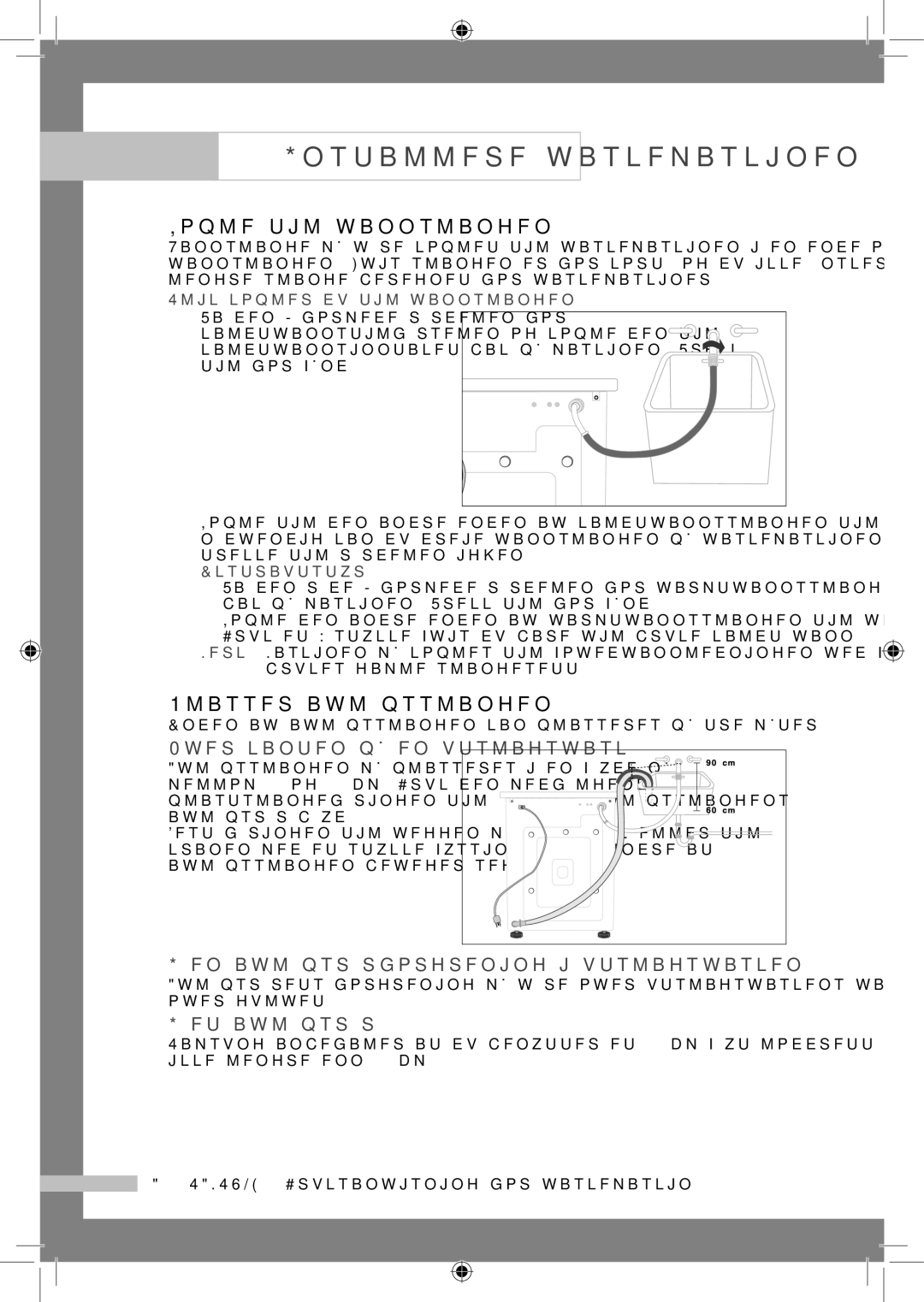 Samsung WF-B145NV/XEE manual Kople til vannslangen, Plasser avløpsslangen, Over kanten på en utslagsvask, Et avløpsrør 