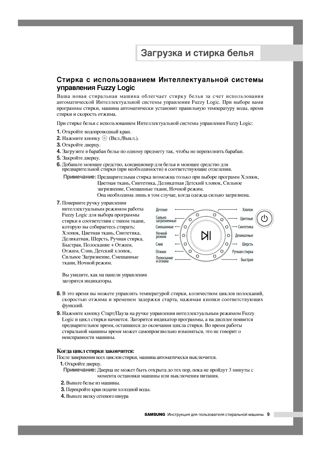 Samsung WF-F125NC/YLW, WF-F105NV/YLW manual ˚Ì¸Úâ·Âî¸Âëáï‡¯Ëì˚, ÈÂÂÍÓÈÚÂÍ‡ÌÔÓ‰‡˜ËıÓÎÓ‰ÌÓÈ‚Ó‰˚, ˚Ì¸Úâ‚Ëîíûòâúâ‚Ó„Ó¯Ìû‡ 