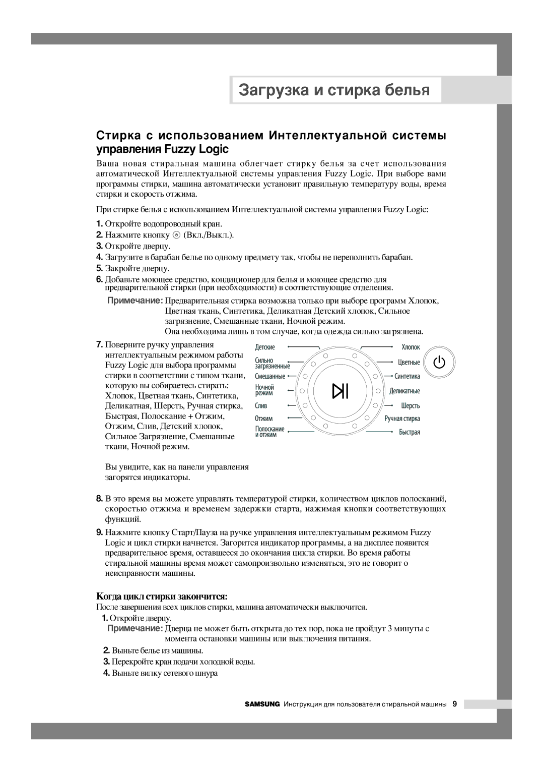 Samsung WF-J105AV/YLR, WF-R125AC/YLR manual ˚Ì¸Úâ·Âî¸Âëáï‡¯Ëì˚, ÈÂÂÍÓÈÚÂÍ‡ÌÔÓ‰‡˜ËıÓÎÓ‰ÌÓÈ‚Ó‰˚, ˚Ì¸Úâ‚Ëîíûòâúâ‚Ó„Ó¯Ìû‡ 