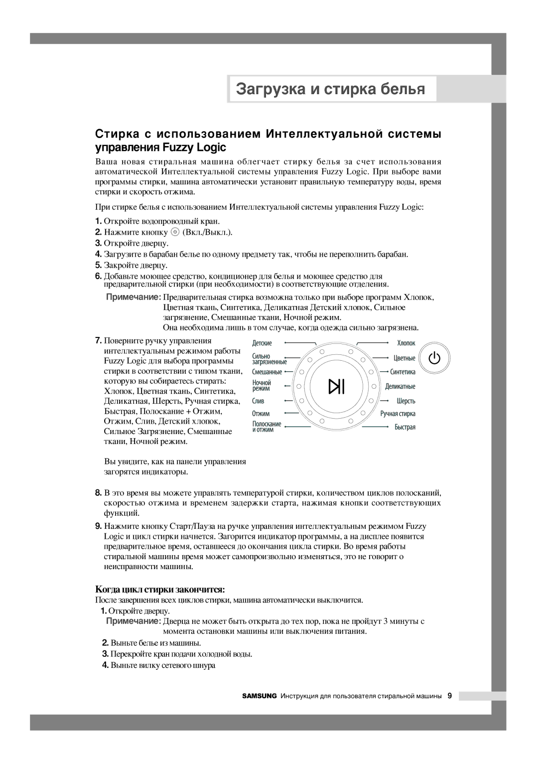 Samsung WF-F125AV/YLP, WF-R125AC/YLR manual ˚Ì¸Úâ·Âî¸Âëáï‡¯Ëì˚, ÈÂÂÍÓÈÚÂÍ‡ÌÔÓ‰‡˜ËıÓÎÓ‰ÌÓÈ‚Ó‰˚, ˚Ì¸Úâ‚Ëîíûòâúâ‚Ó„Ó¯Ìû‡ 