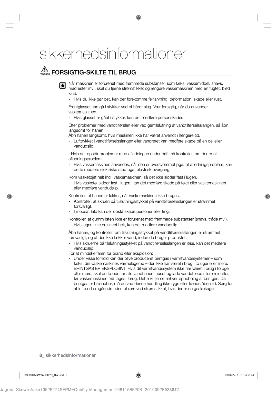 Samsung WF0602NXWG/XEE, WF0500NXWG/XEE manual 