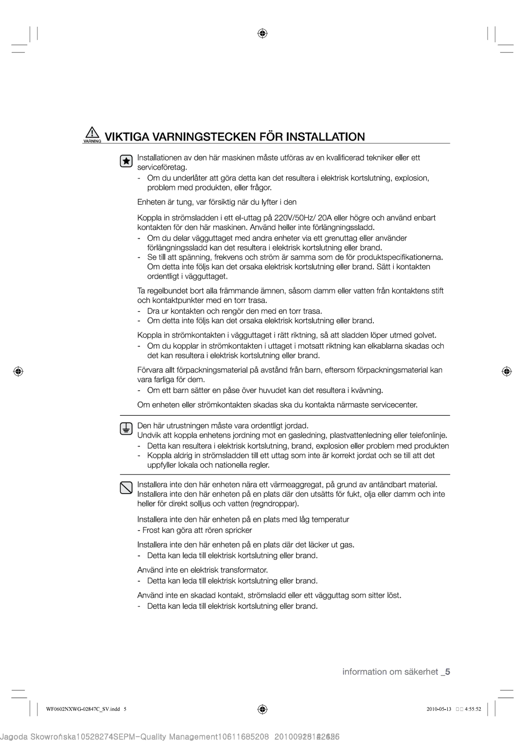 Samsung WF0500NXWG/XEE, WF0602NXWG/XEE manual 