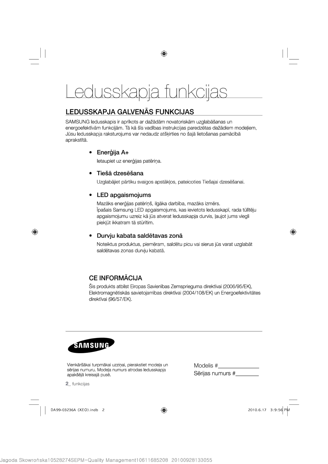 Samsung RL29THCSW1/XEO, WF0500NXW/XEH, RL23THCSW1/XEO, WF1602WUV/XEO, RL39THCSW1/XEO, RL43THCTS1/XEO manual #$%# %* &$ 