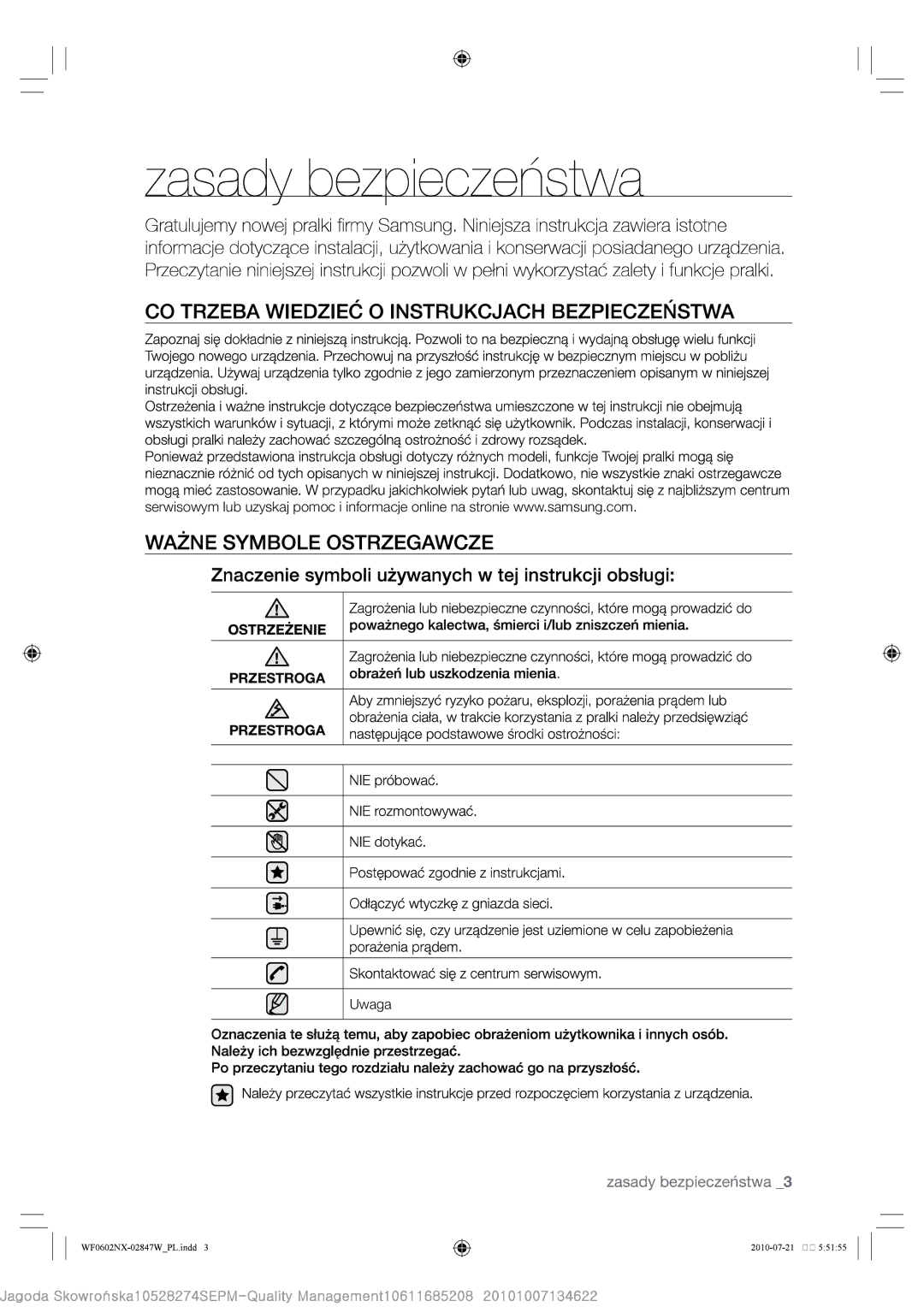 Samsung WF0500NXW/XEO, WF0502NUV/XEO, WF0500NUV/XEO manual 