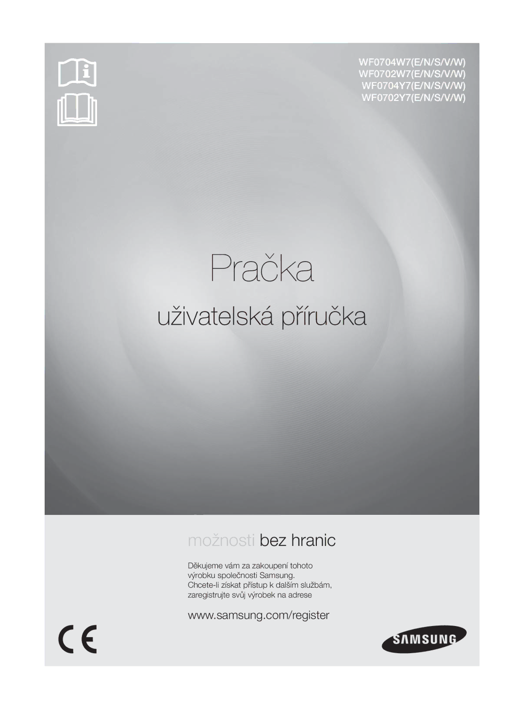 Samsung WF0704W7V/YLE, WF0704W7V1/YLE manual Pračka 