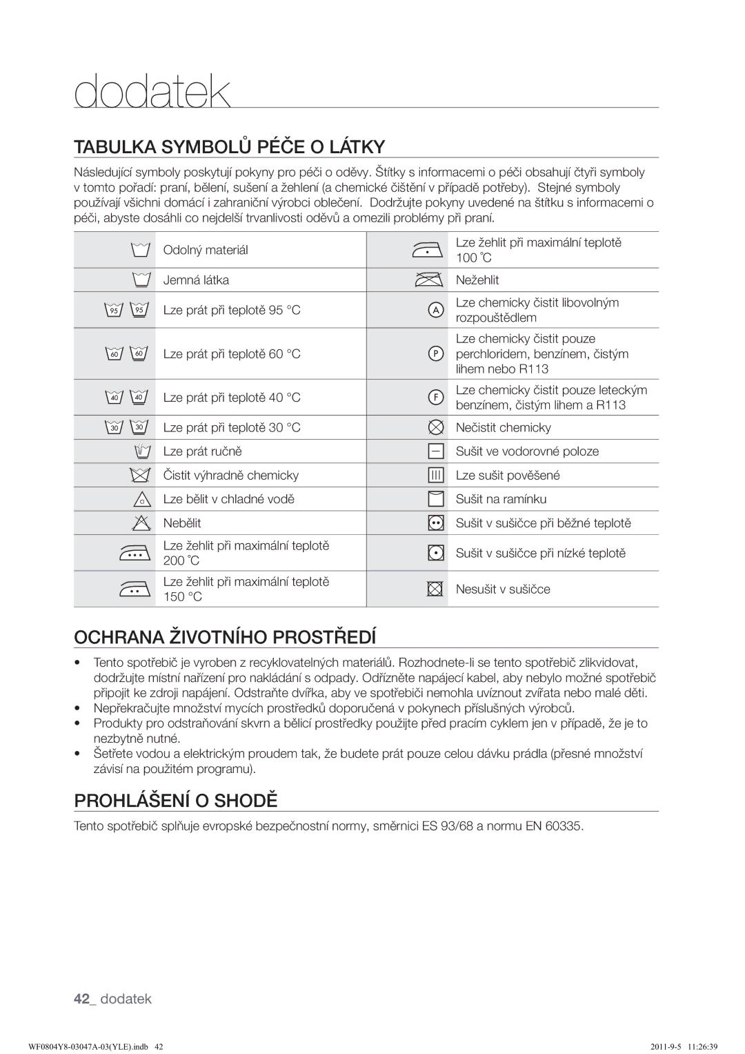 Samsung WF0804Y8E/YLE, WF0804Y8E1/YLE manual Dodatek, $%8/.$60%2/ī3‹Î2/ƒ7, +5$1$ĺ,9271+235267ĕ, 352+/ƒĝ12b6+2Ü 