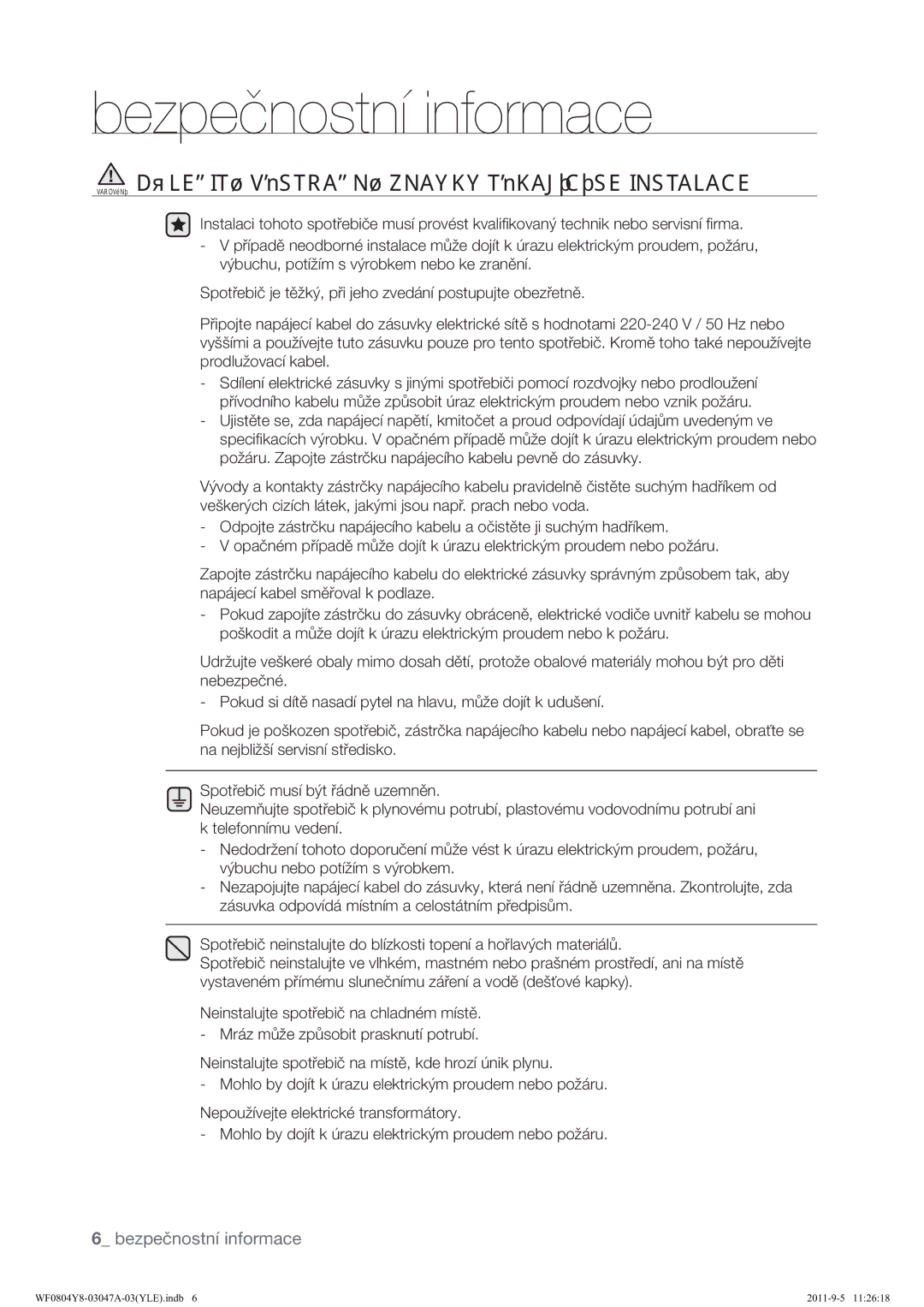 Samsung WF0804Y8E/YLE, WF0804Y8E1/YLE manual $529ƒ1 ī/ĺ,7‹9Ÿ675$ĺ1‹=1$Î.7Ÿ.$-&6,167$/$ 