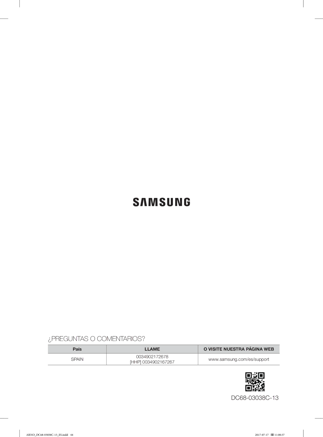 Samsung WF1124XAC/XEU, WF1124XAC/XEC manual ¿Preguntas O Comentarios? 