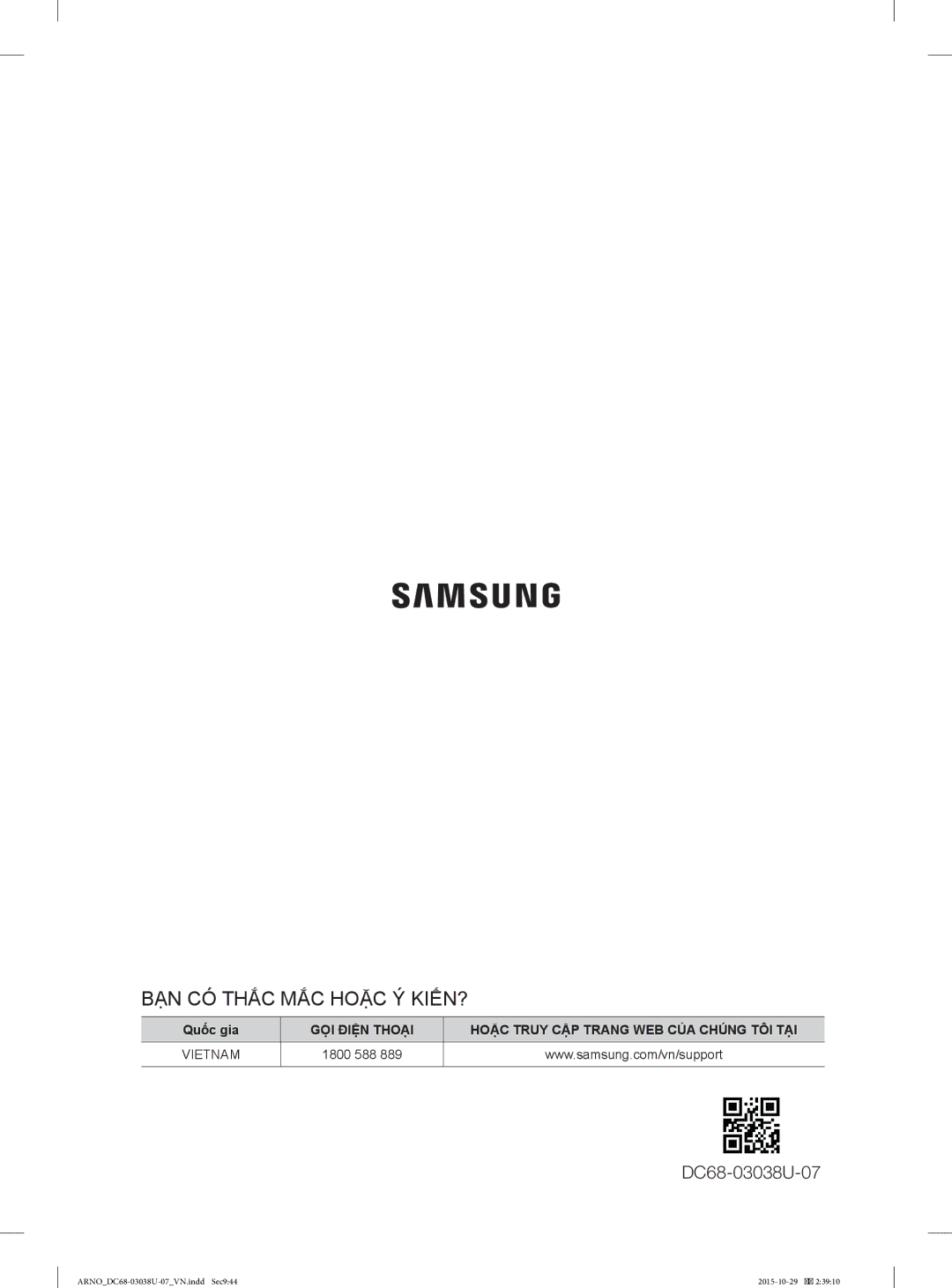 Samsung WF1124XBC/XSV manual BẠN CÓ Thắc MẮC Hoặc Ý KIẾN? 