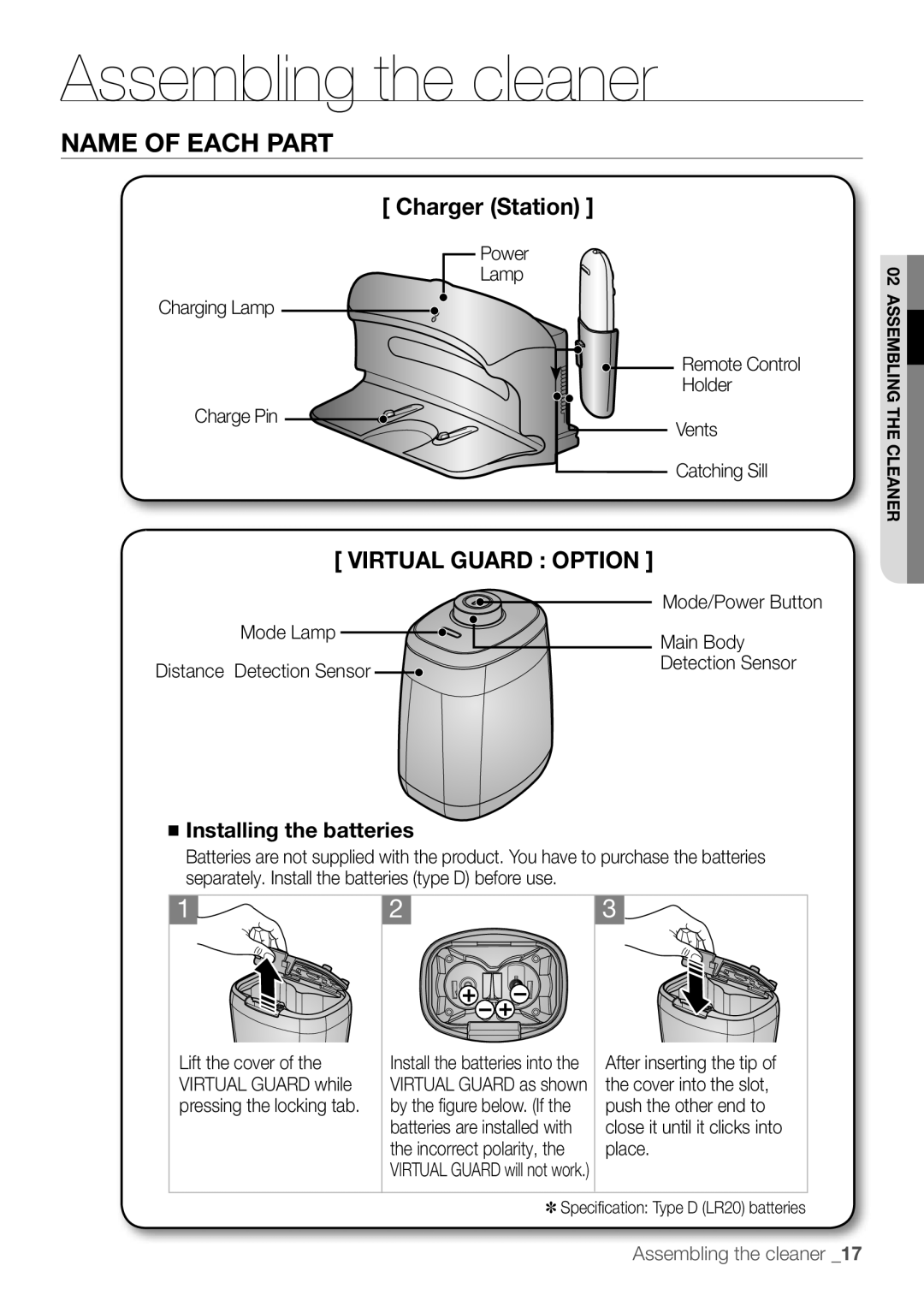 Samsung WF8502NGW/YLE, WF1602W5C/YLE, AQV12KBBX, AQV12KBBN Charger Station, Mode Lamp Main Body Distance Detection Sensor 