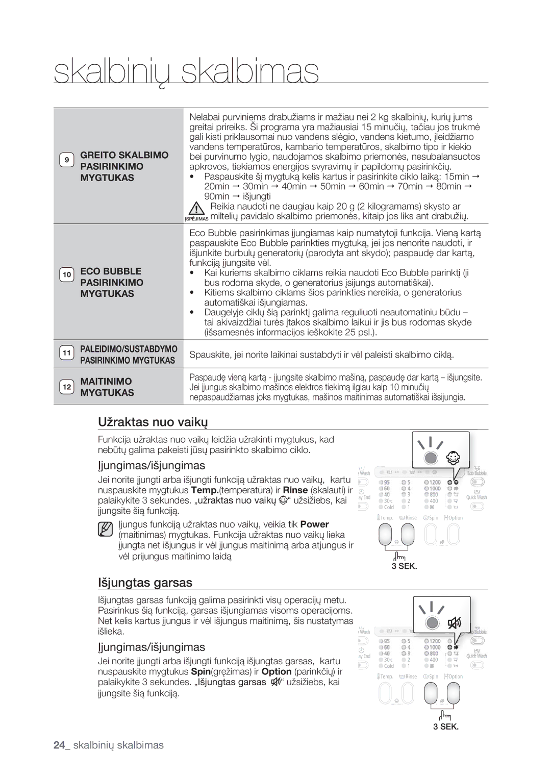 Samsung WF1602WUV/XEO manual 6äSBLUBTOVPWBJLš, ÝkvohubtHbstbt 