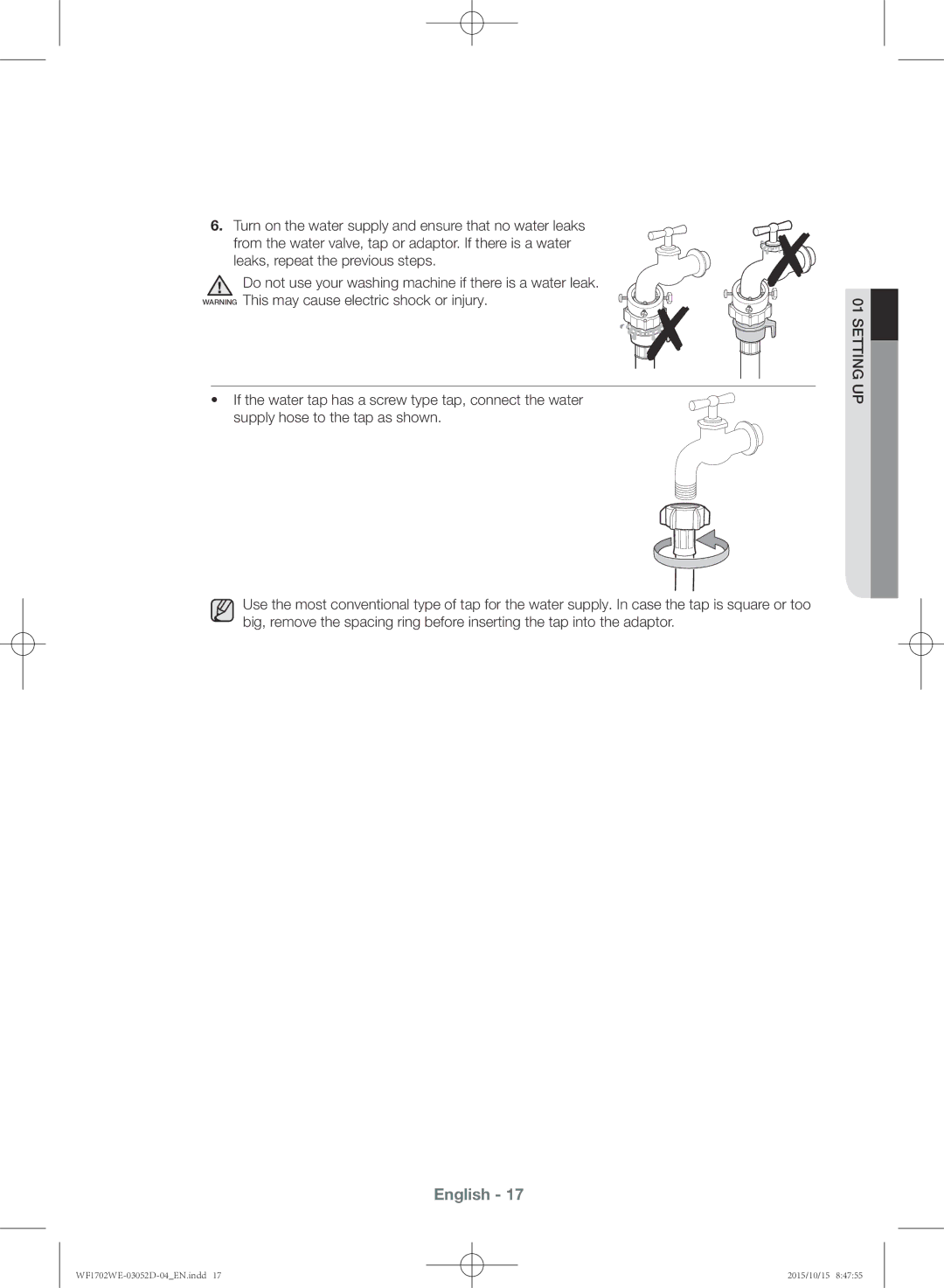 Samsung WF1702WEC/YKJ manual English 