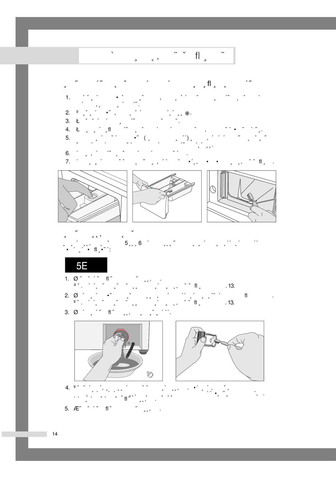 Samsung WF6458N6W/YLW, WF6528N6W/YLW manual ÓËÒÚÍ‡ ÓÚÒÂÍ‡ ‰Îﬂ ÏÓ˛˘Â„Ó ÒÂ‰ÒÚ‚‡ Ë ÌË¯Ë ‰Îﬂ ÓÚÒÂÍ‡, ÓËÒÚÍ‡ ÙËÎ¸Ú‡ ‰Îﬂ ÏÛÒÓ‡ 