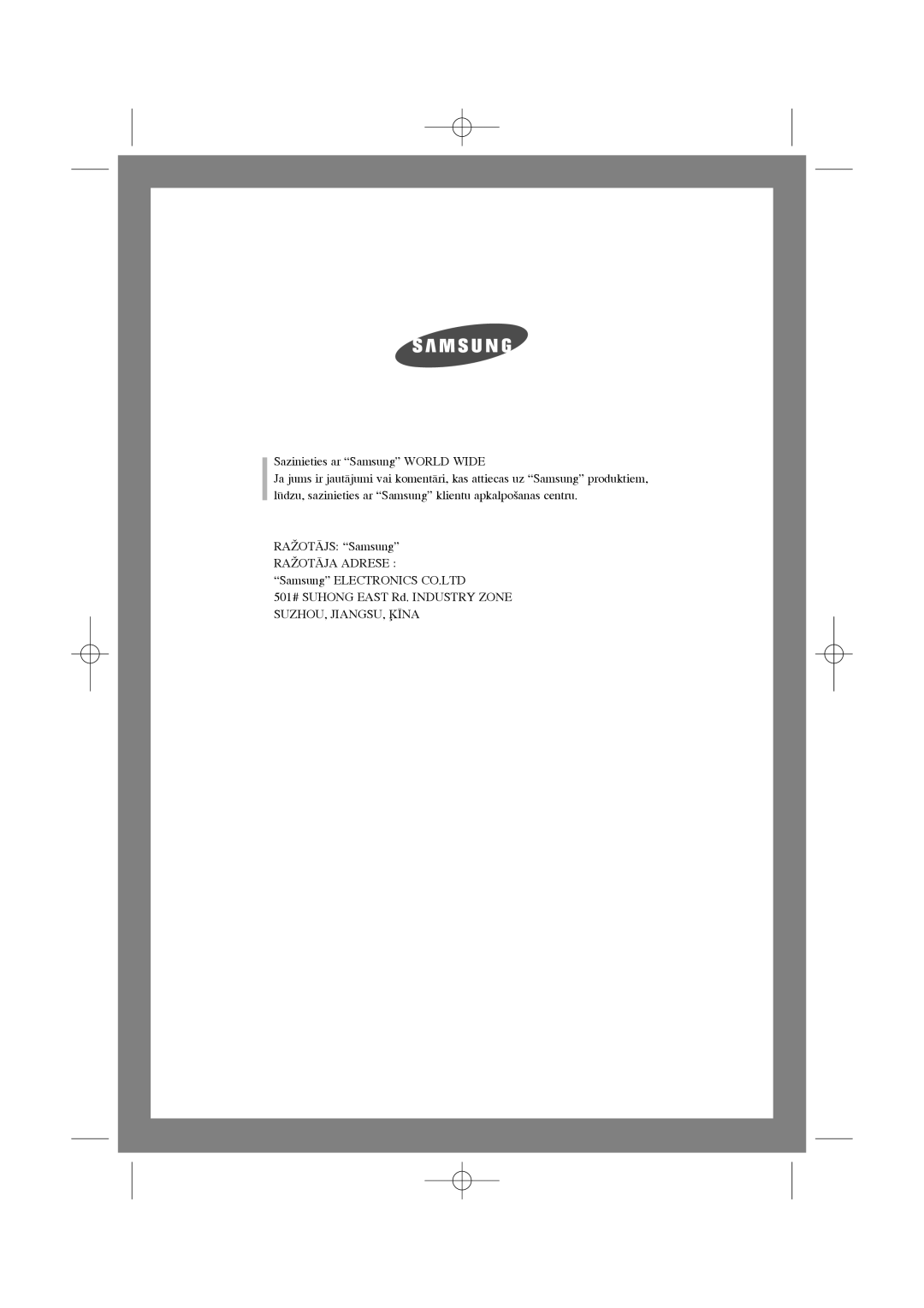 Samsung WF7350N7W/YLR, WF6450N7W/YLW, WF6450N7W/YLR, WF6528N7W/YLR manual Sazinieties ar Samsung World Wide, Raîotåjs Samsung 