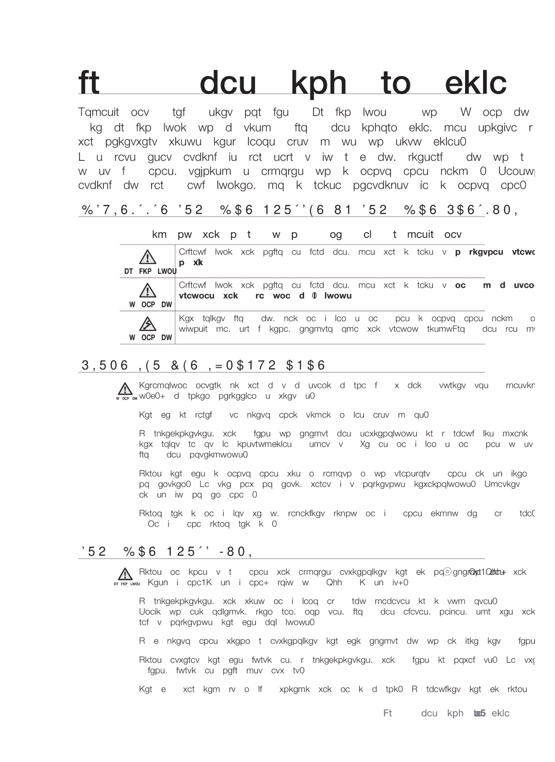 Samsung WF7522S8R/YLR Drošības informācija, Būtiskākās Drošības Norādes UN Drošības Pasākumi, Pirms Ierīces Izmantošanas 