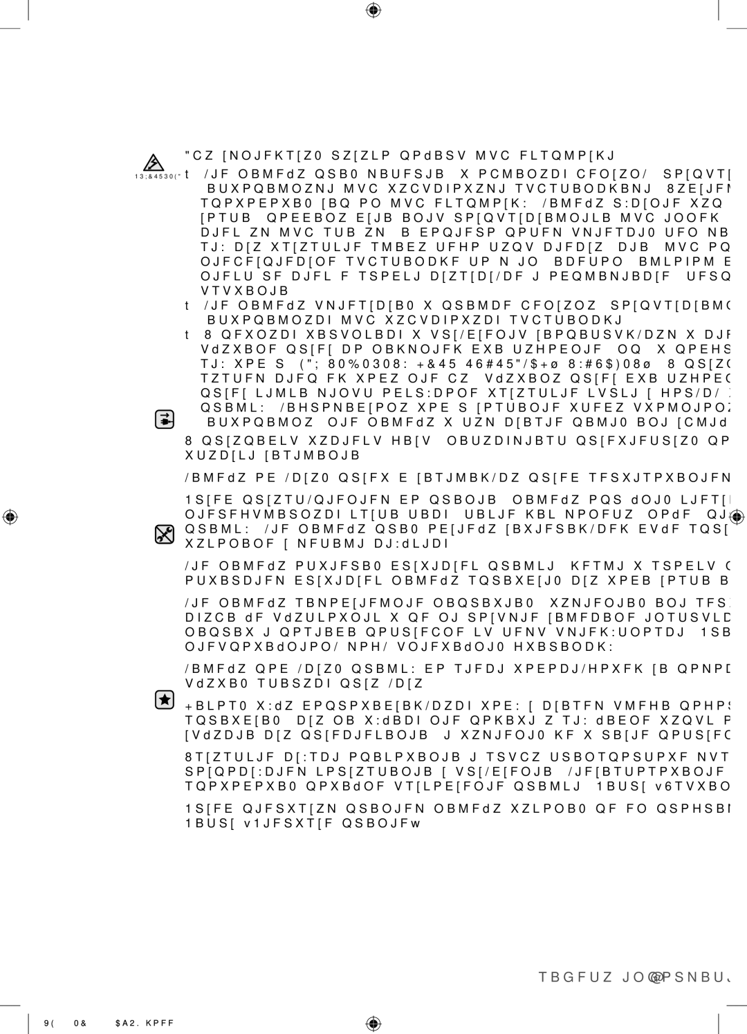 Samsung WF8702NDW/XEH manual Safety information 