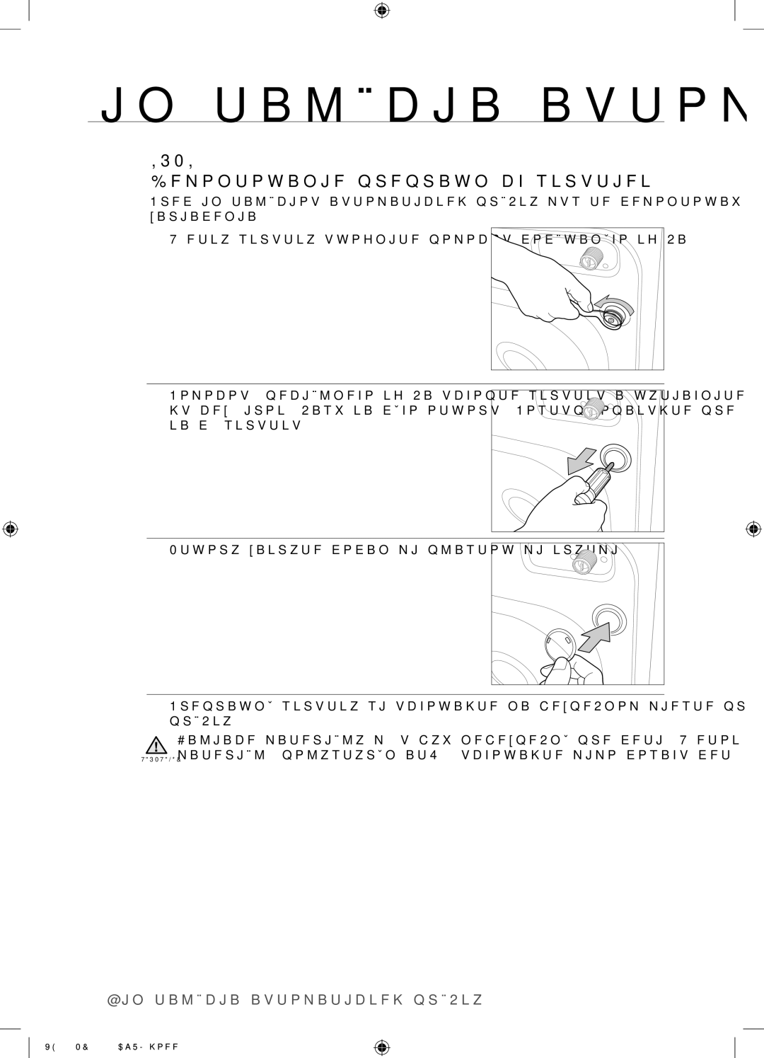 Samsung WF8702NDW/XEH manual Demontovanie prepravných skrutiek 