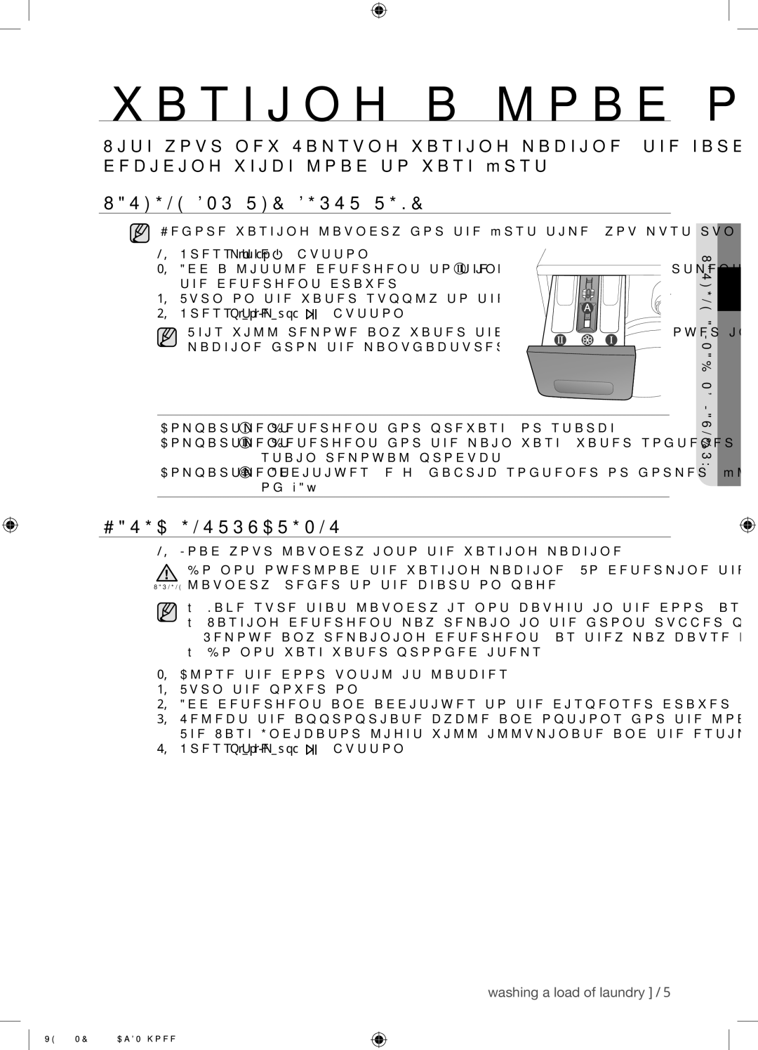 Samsung WF8702NDW/XEH manual Washing a load of laundry, Washing for the First Time, Basic Instructions 