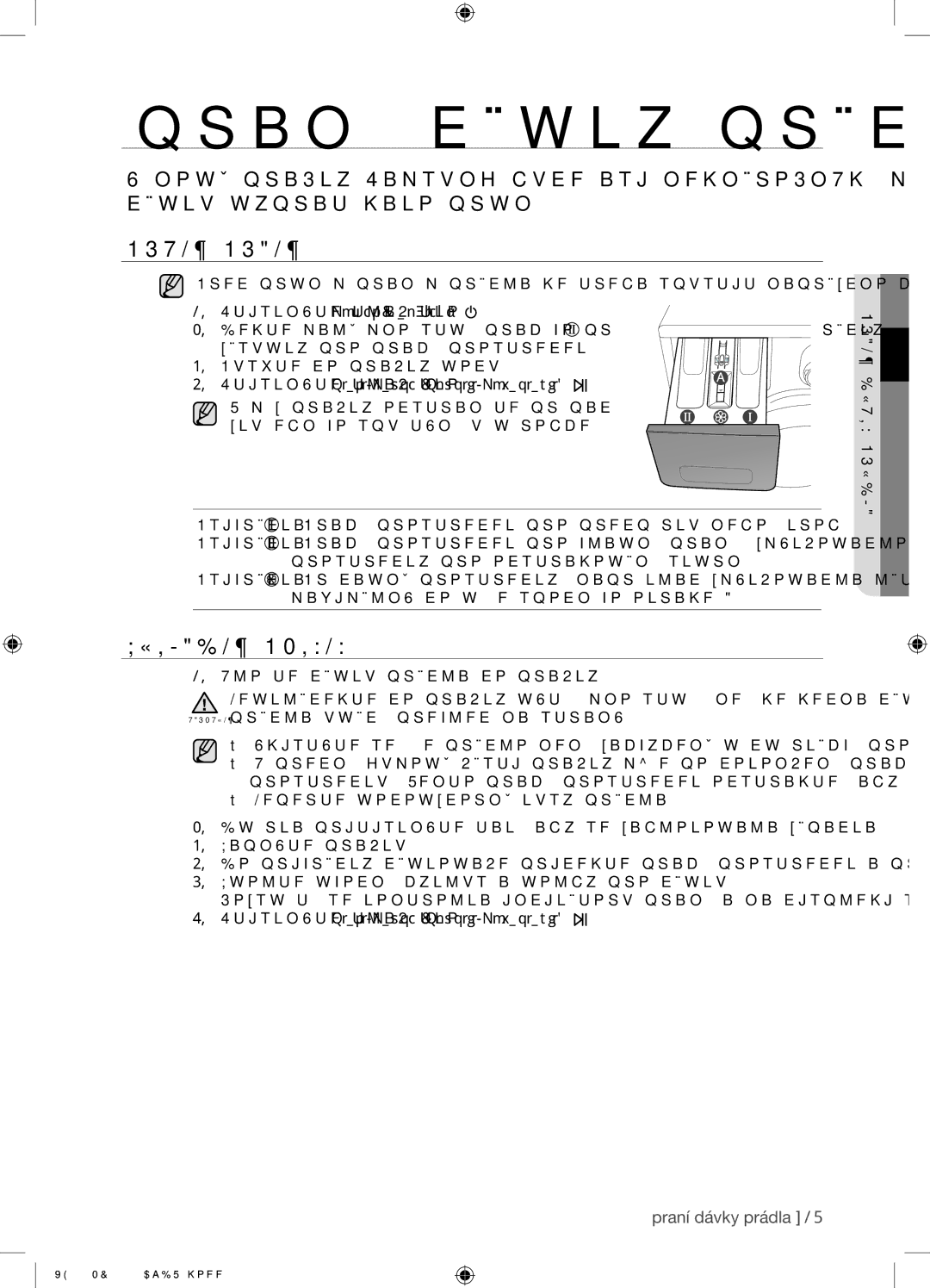 Samsung WF8702NDW/XEH manual Praní dávky prádla, První Praní, Základní Pokyny 