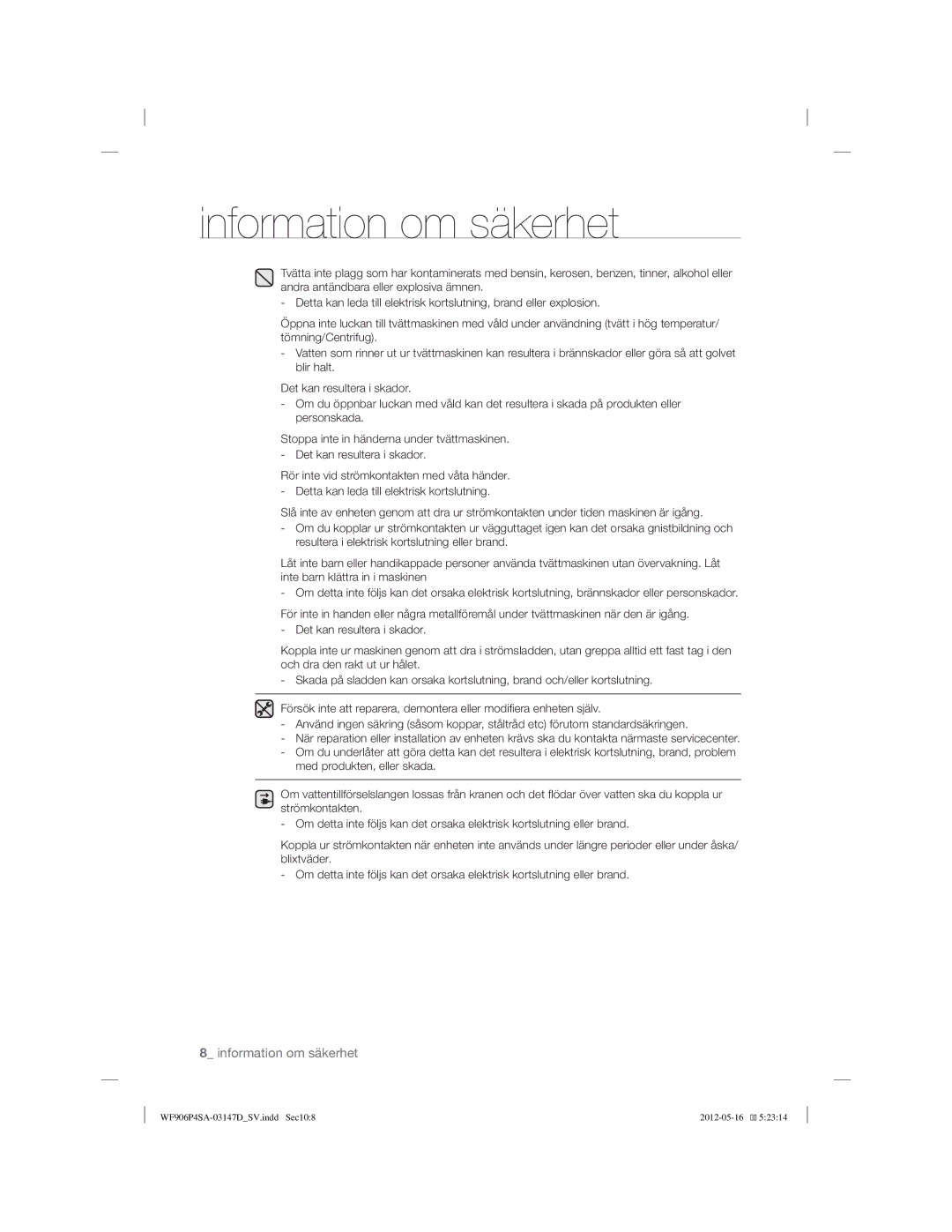 Samsung WF806P4SAWQ/EE, WF906P4SAWQ/EE manual WF906P4SA-03147DSV.indd Sec108 2012-05-16  