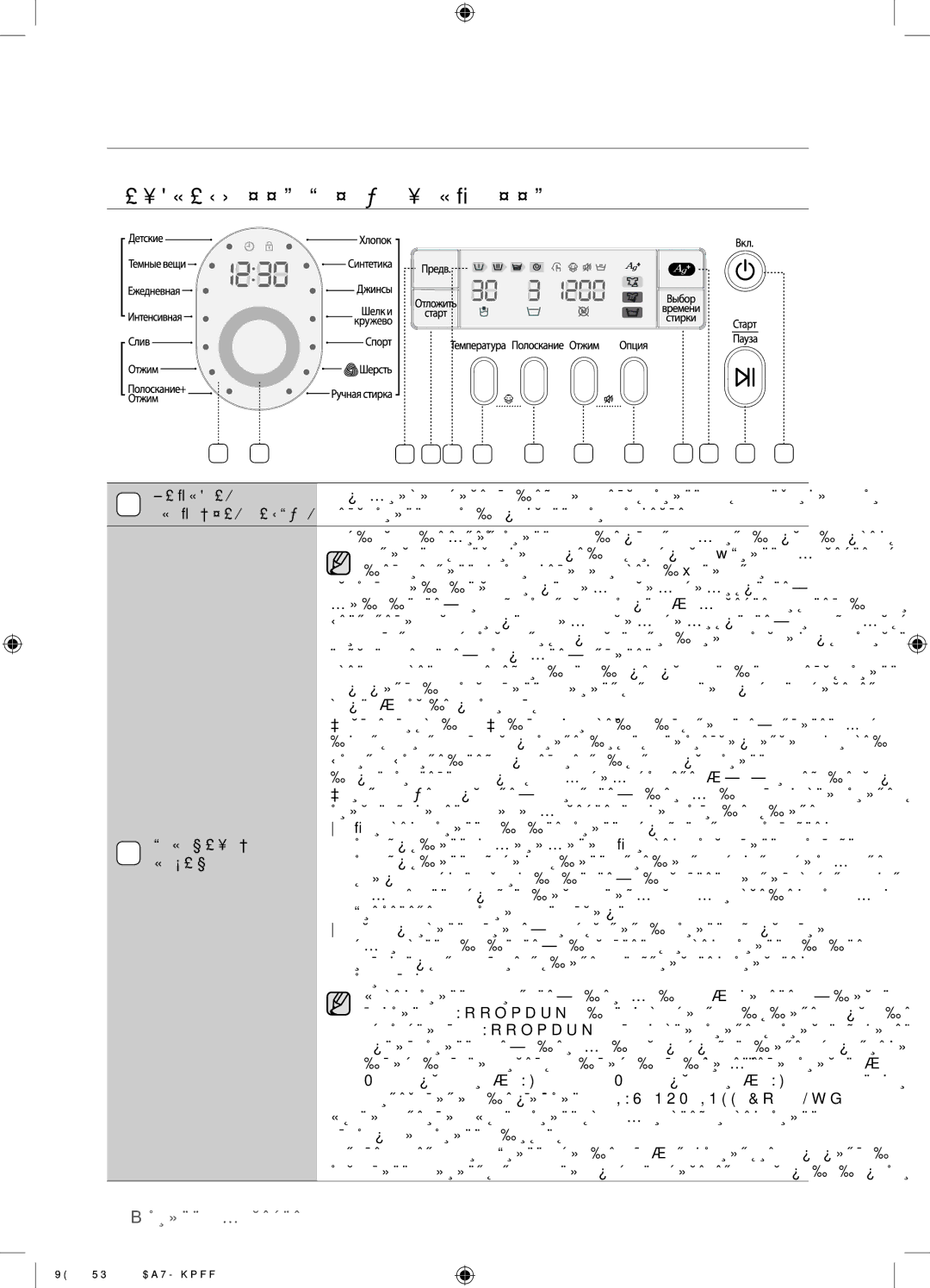 Samsung WF9592SQR/YLP, WF9592GQB/YLP, WF9690NRW/YLP Використання Панелі Керування, 18 прання білизни, Перемикач, Режимів 