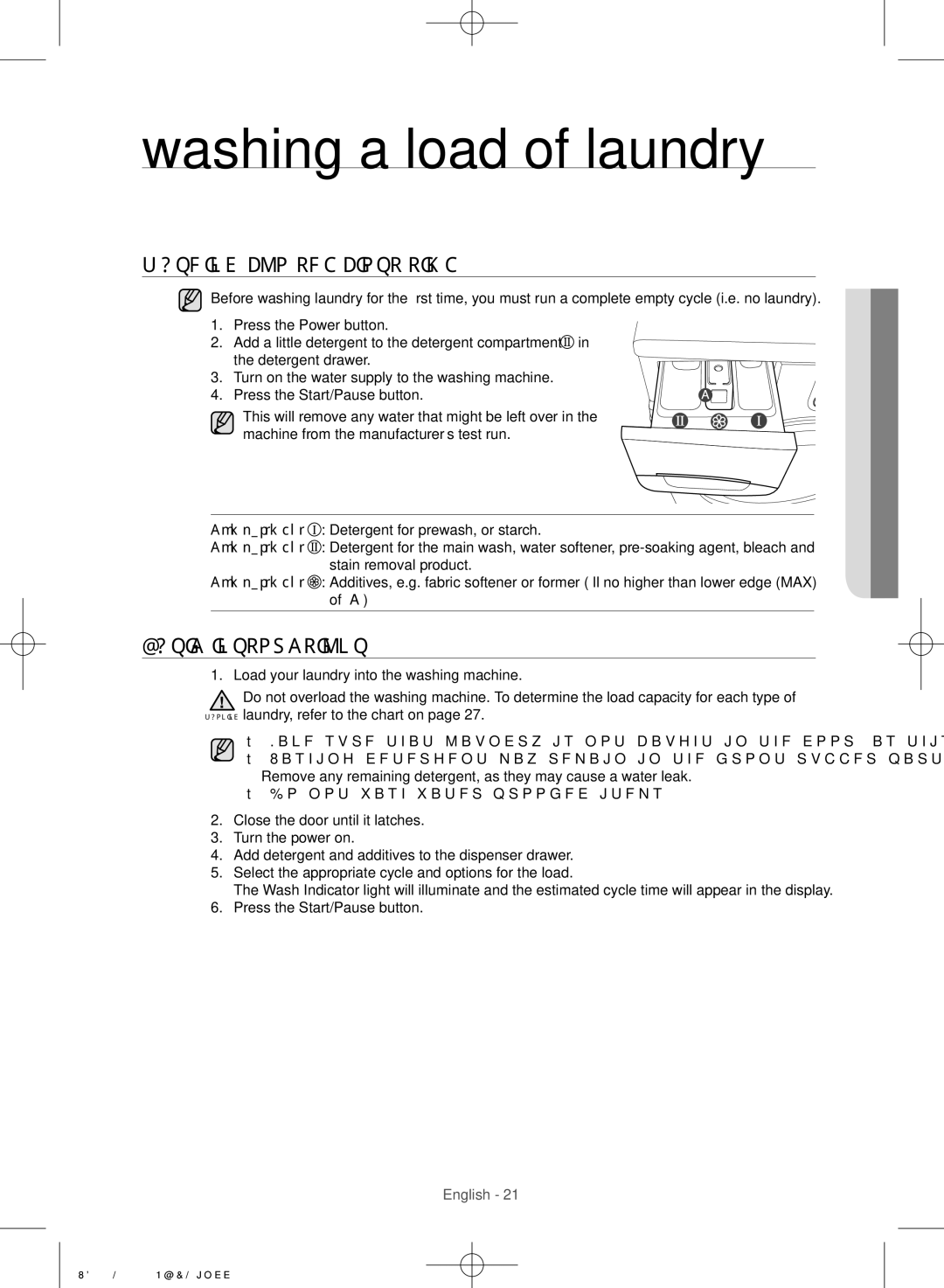 Samsung WF9752N5C/XSV, WF9752N5W/SV manual Washing a load of laundry, Washing for the first time, Basic instructions 