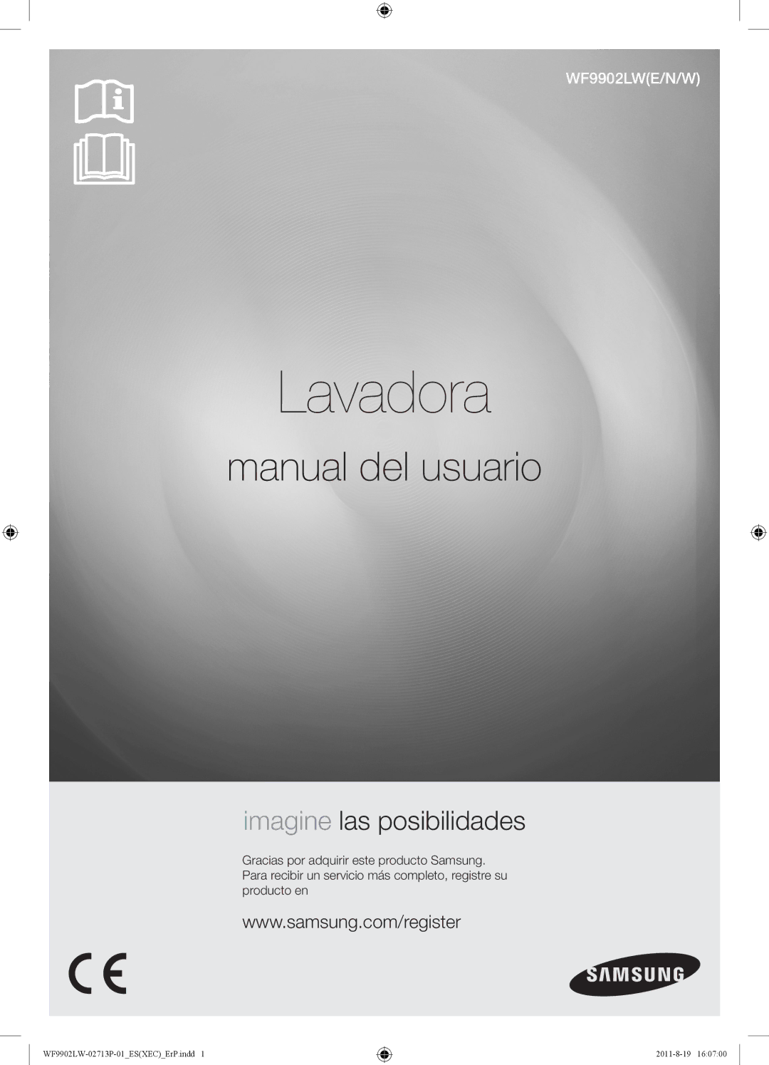 Samsung WF9902LWE1/XEC, WF9902LWE/XEC manual Lavadora 