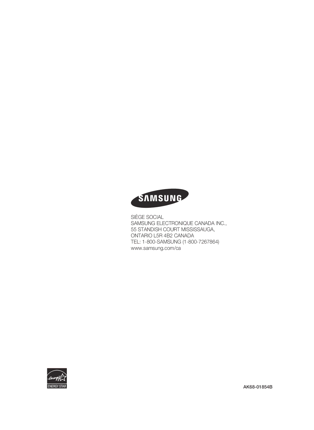 Samsung WIS09ABGN, BD-C5500T/XAC user manual Siège Social 