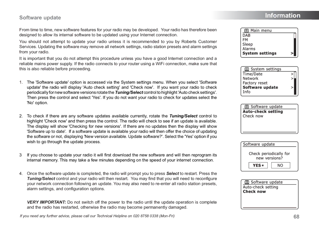 Samsung WM-202 manual Software update 